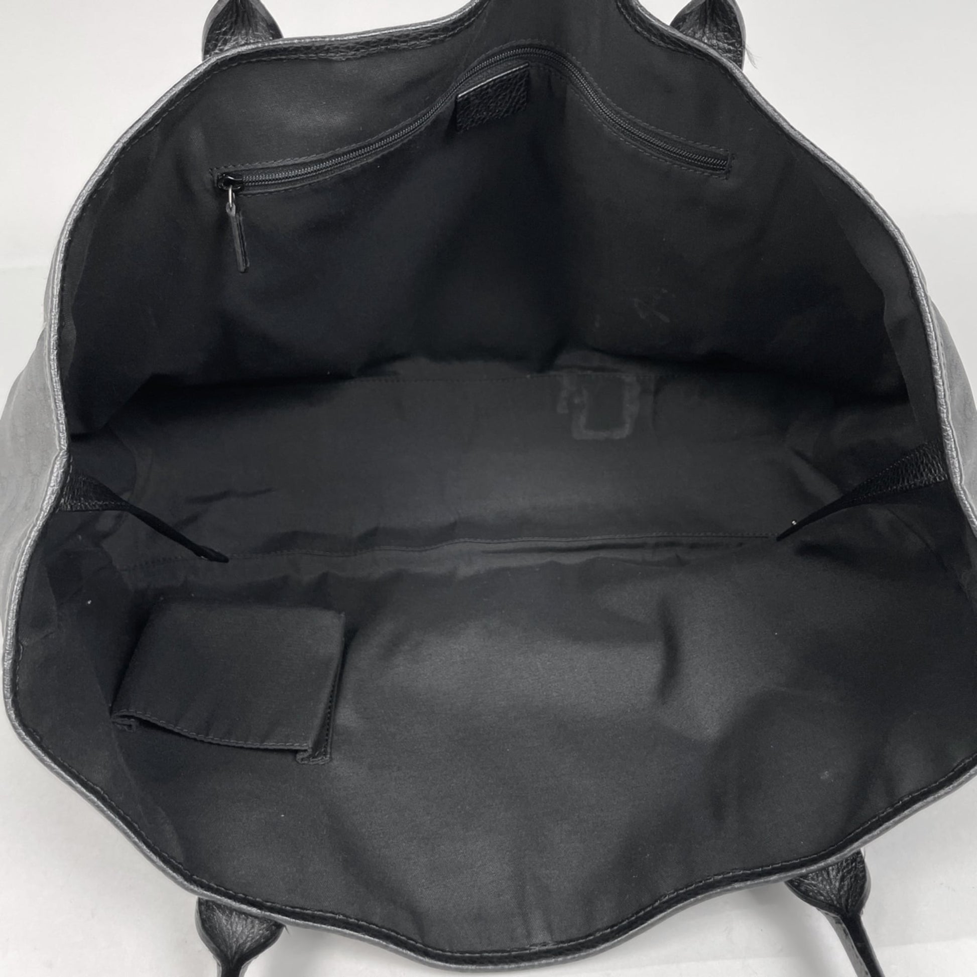 Gucci Sherry Line Black Nylon Leather Shoulder Bag Tote Bag