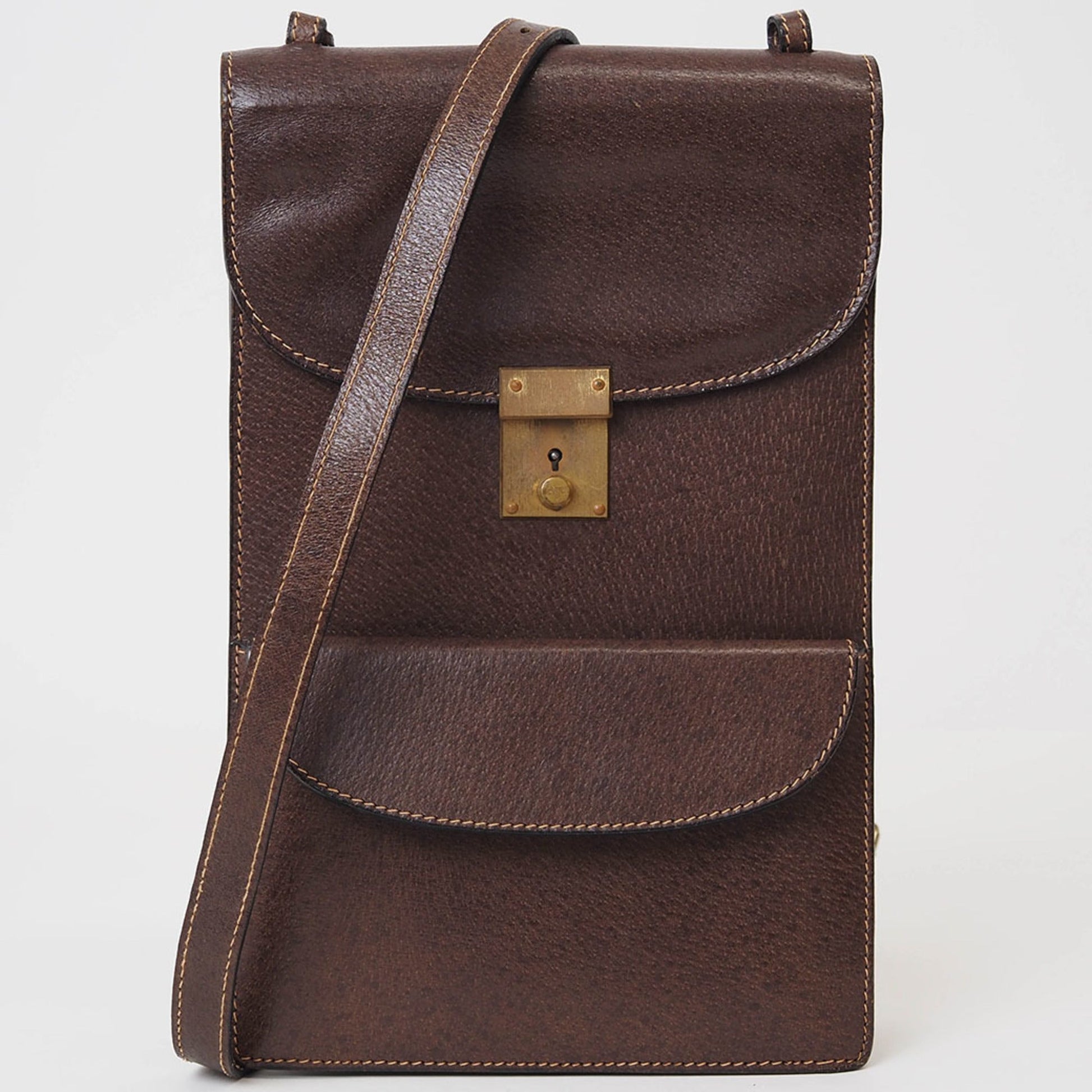 Gucci Brown Leather Shoulder Bag