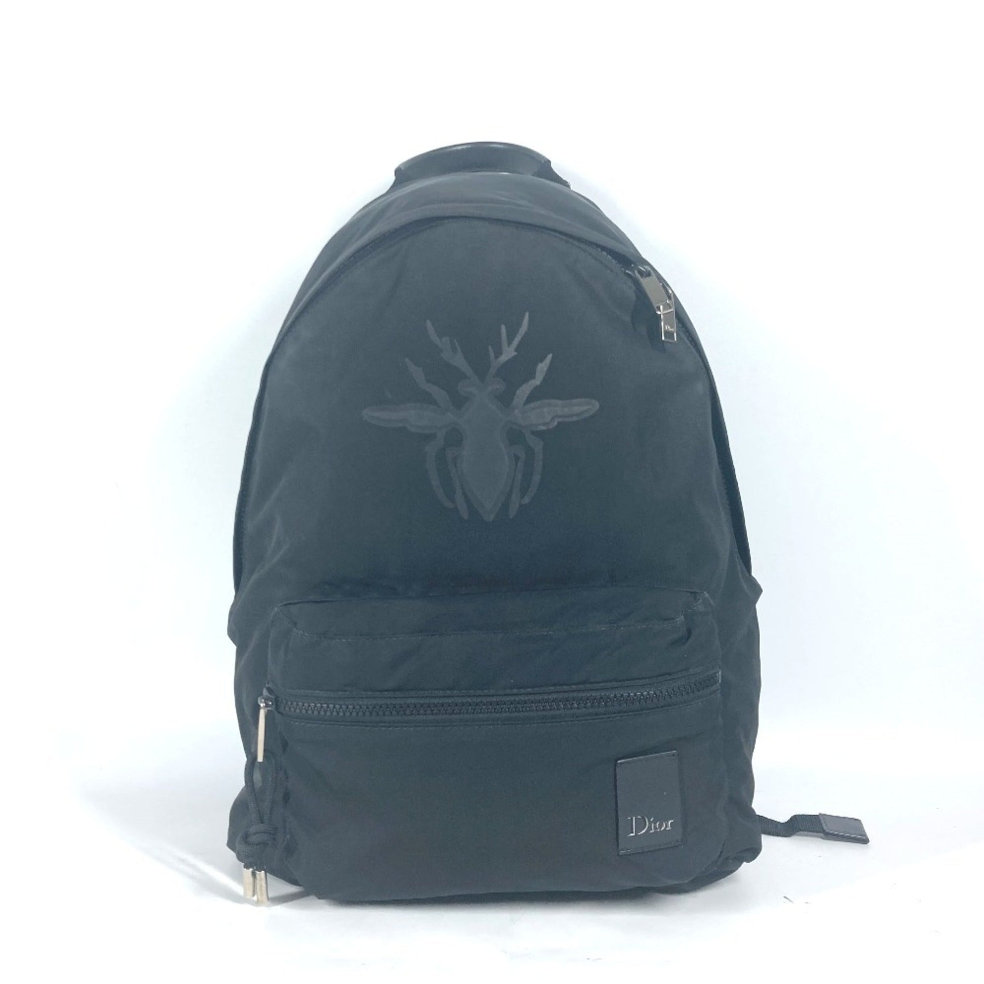 Dior Handbag Christian Backpack 2 Nylon Black