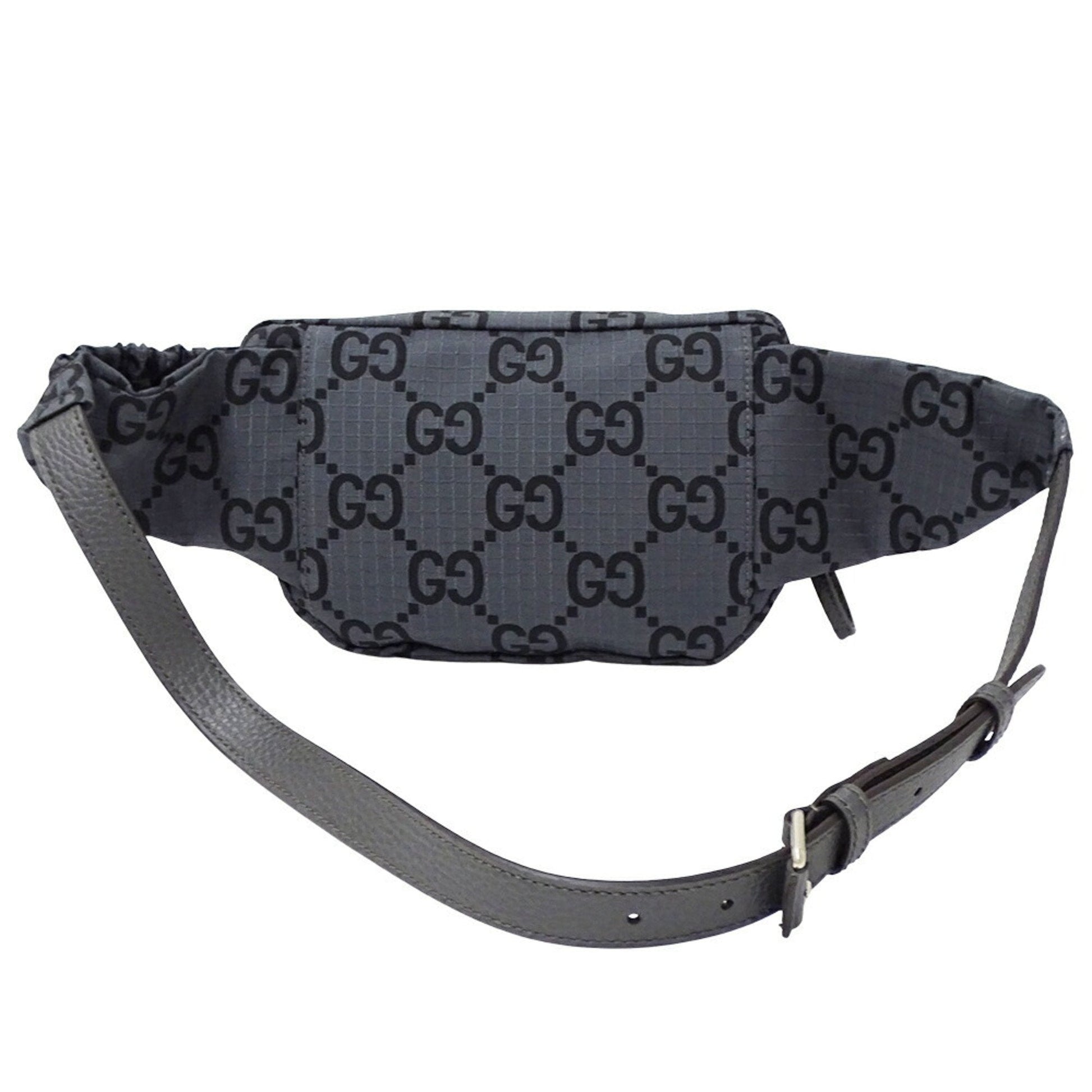 Gucci Black Gray Polyester Sling Bag