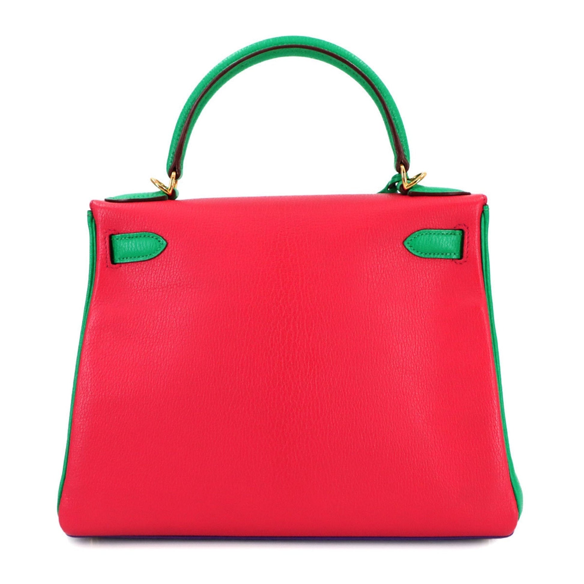 Hermes Bougainvillier Mint Chevre Handbag Shoulder Bag Leather Green