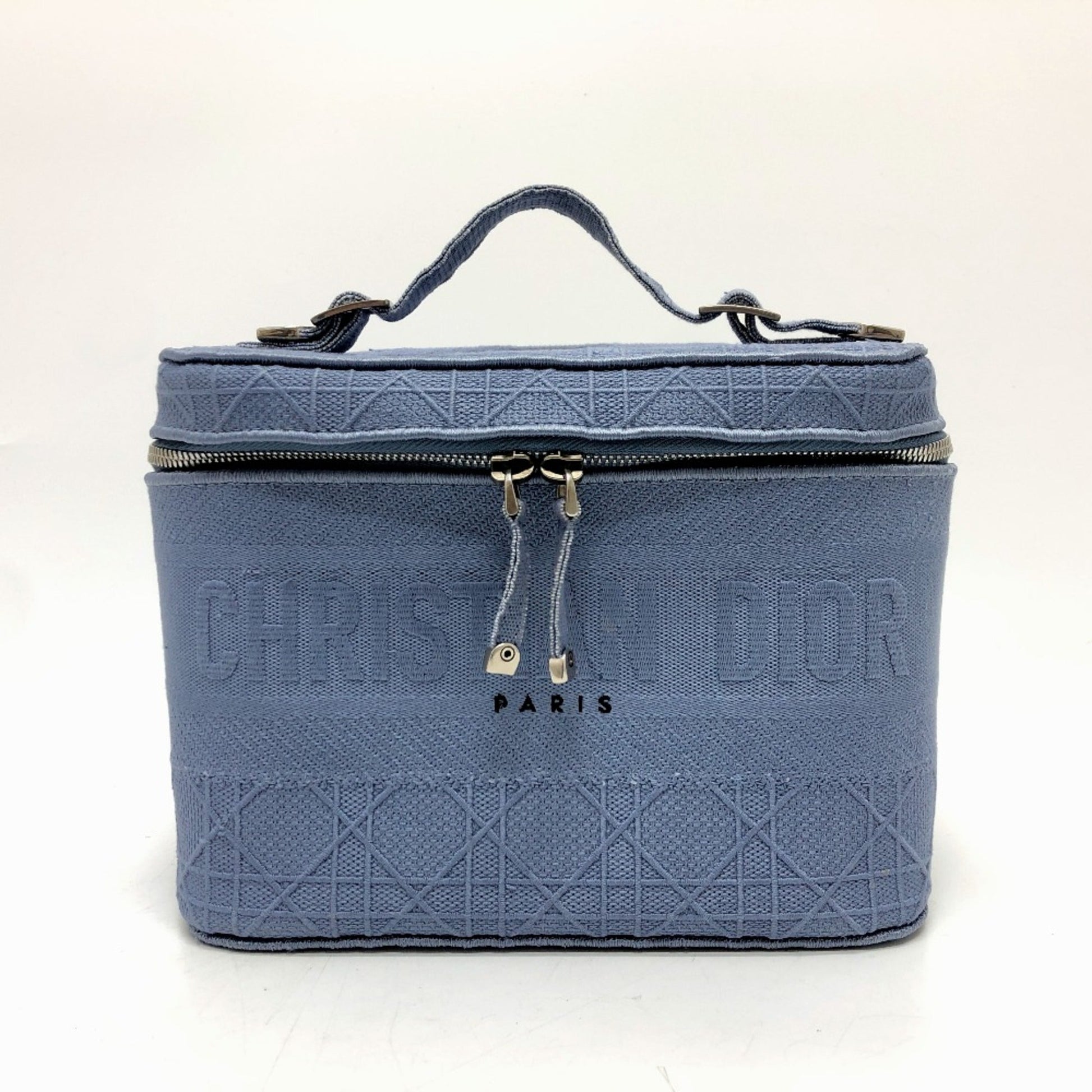 Dior Handbag Christian Cloth Blue