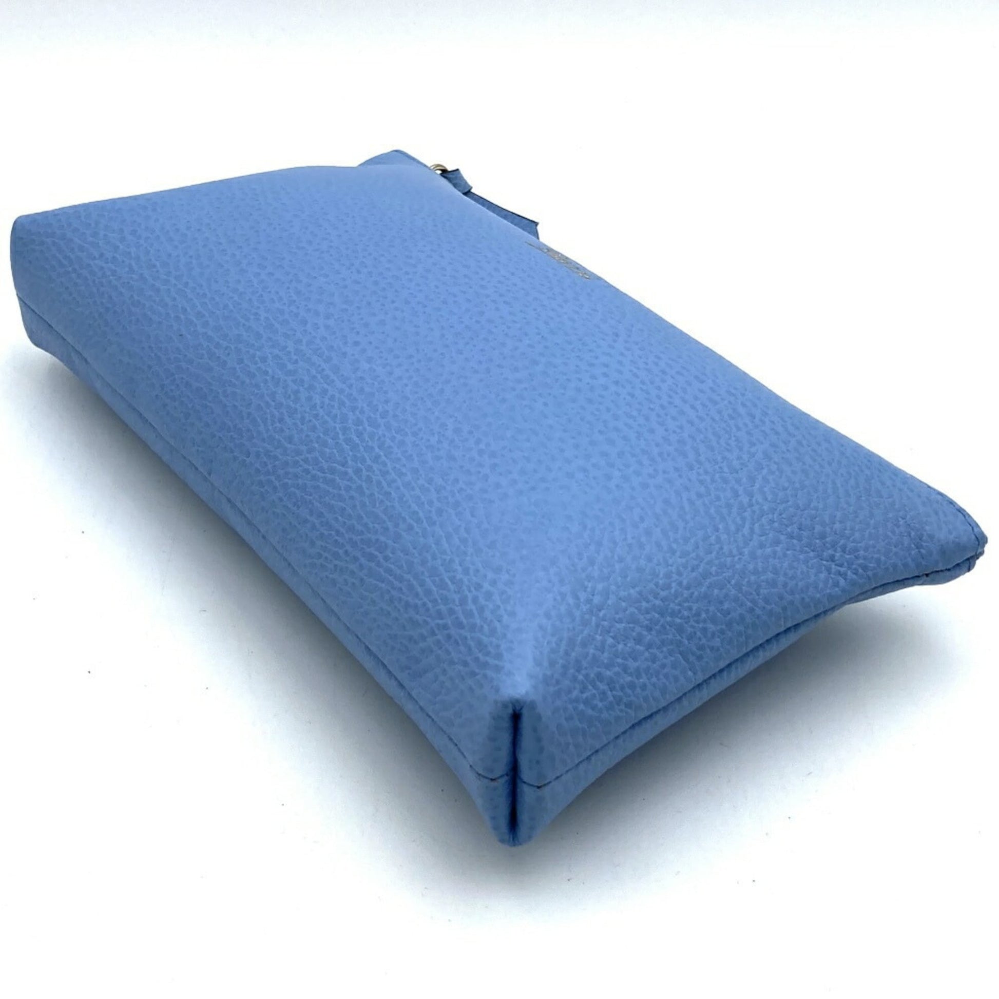 Gucci Blue Light Blue Leather Pouch