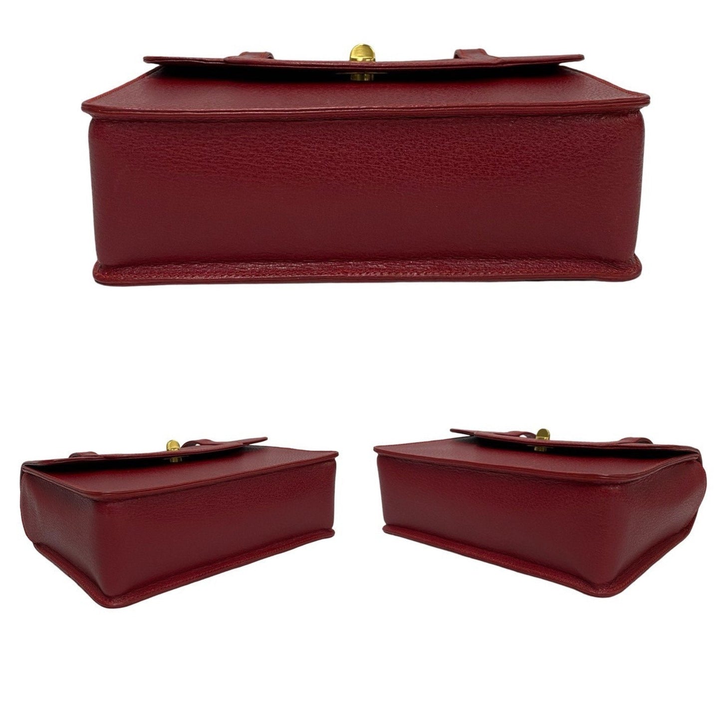 Gucci Red Color Leather Shoulder Bag
