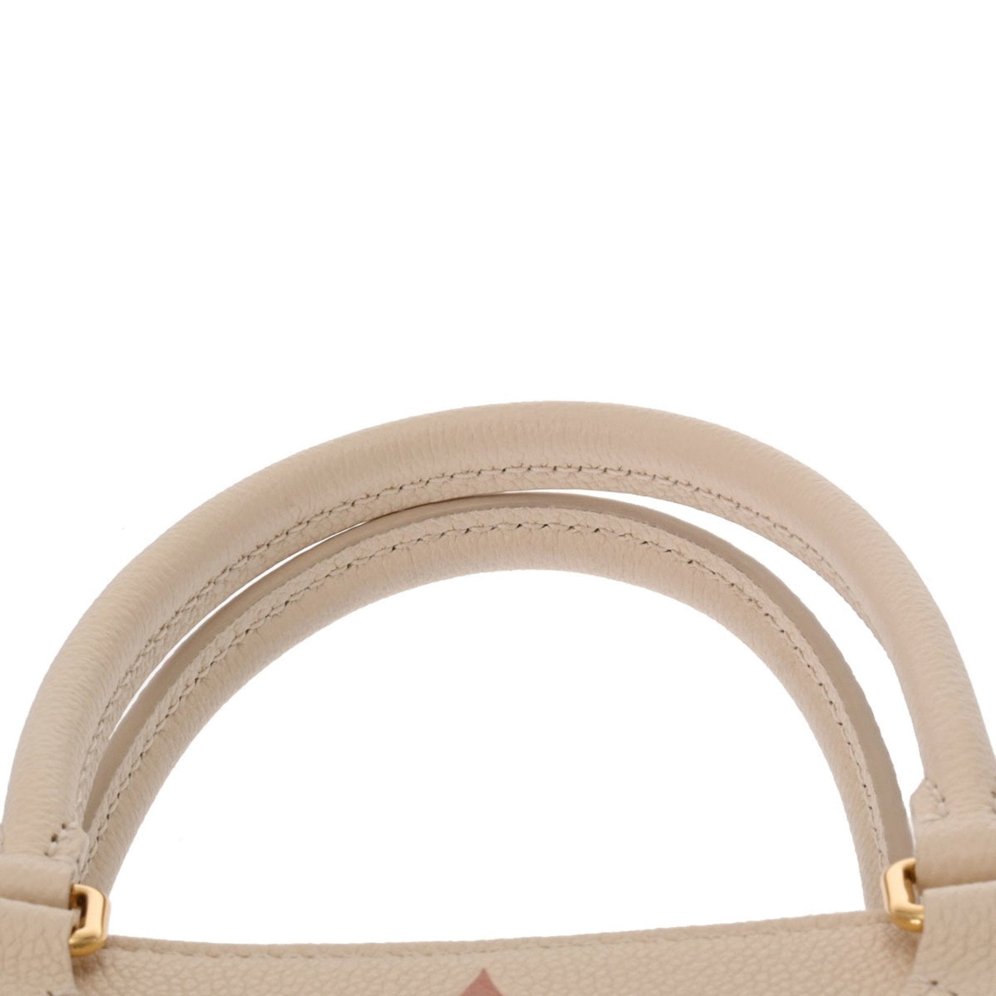 LOUIS VUITTON Monogram Empreinte On the Go MM Creme M21575 Women's Leather Bag
