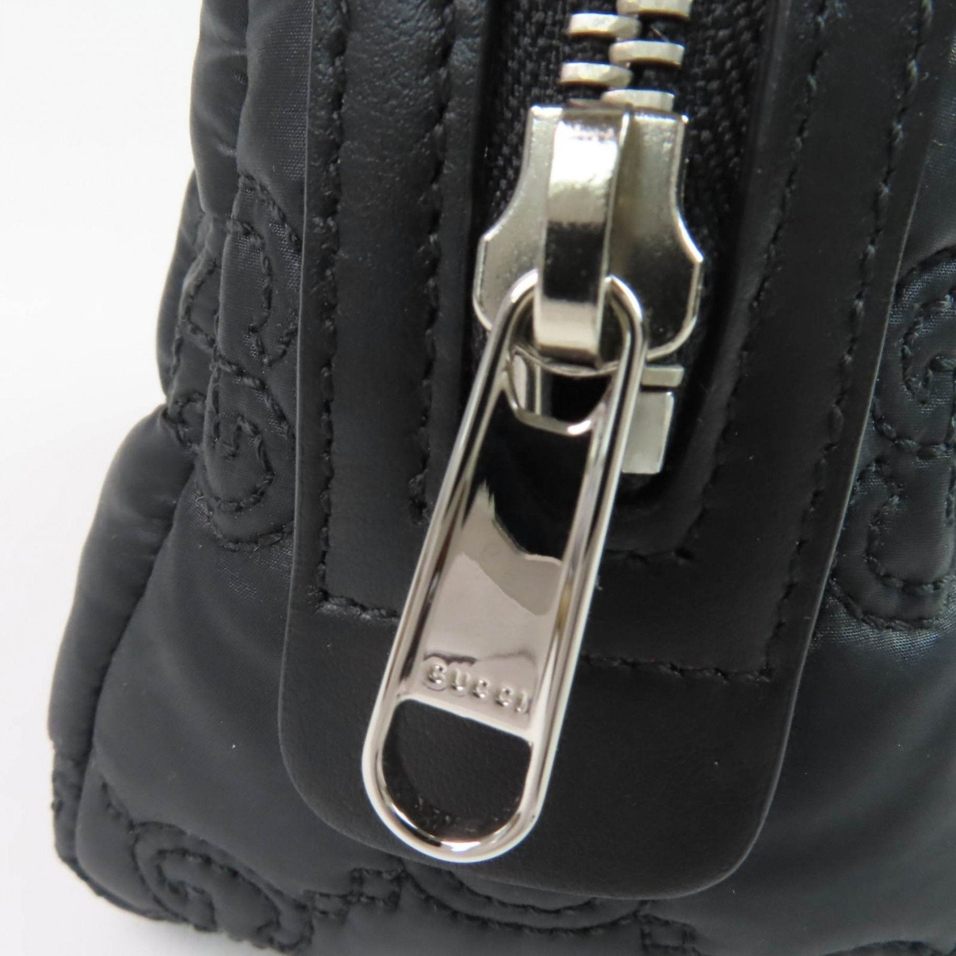 Gucci Black Purple Nylon Pouch