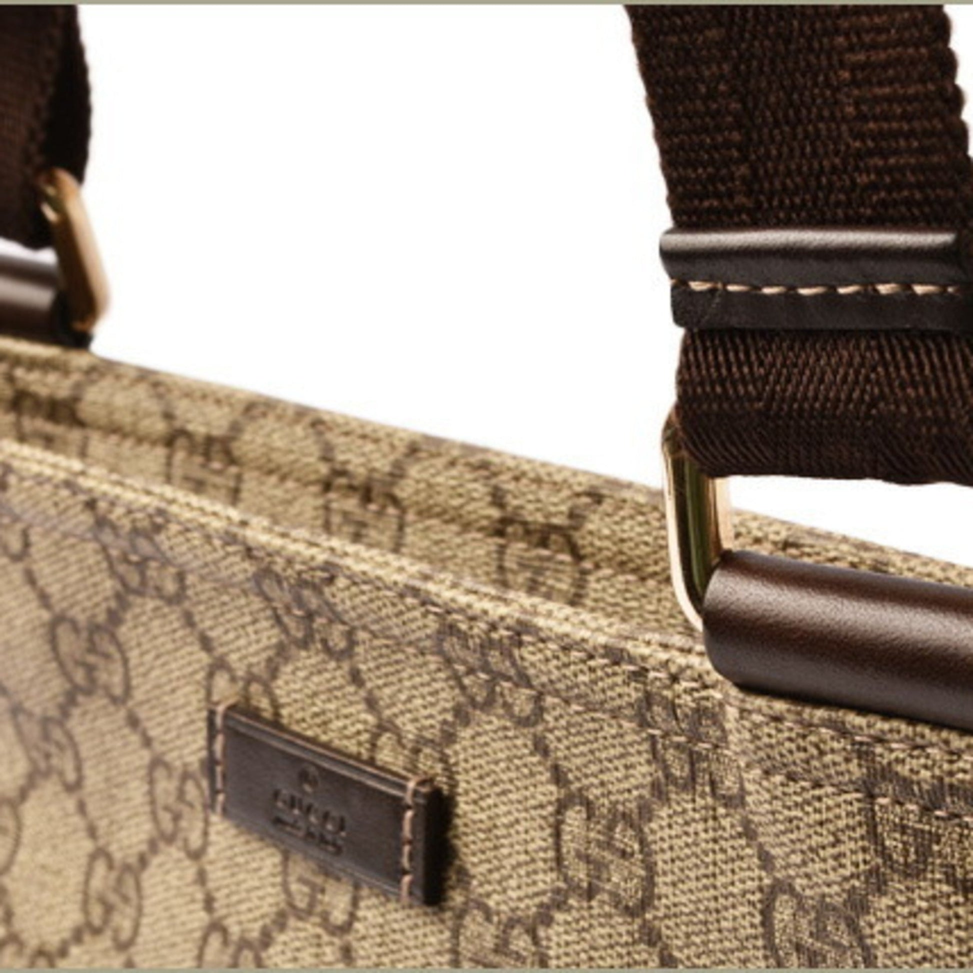 Gucci Beige Brown Gg Supreme Coated Canvas Messenger Bag Shoulder Bag
