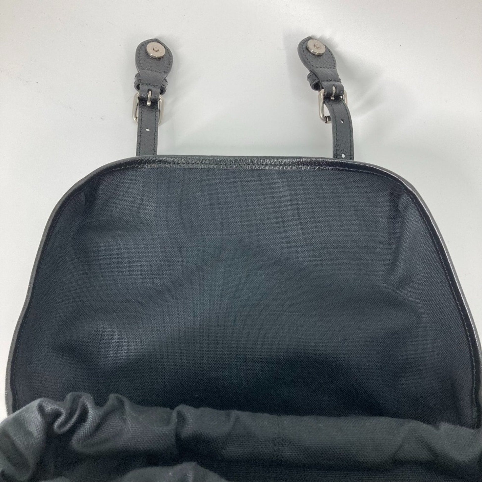 Gucci Black Gg Supreme Backpack