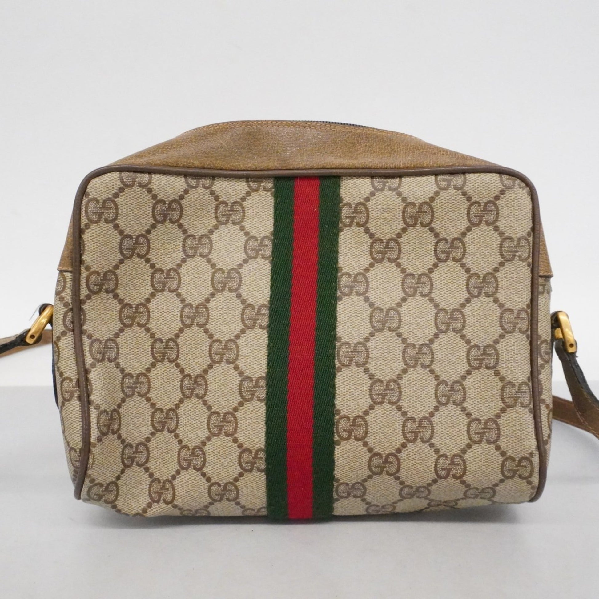 Gucci Brown Canvas Shoulder Bag