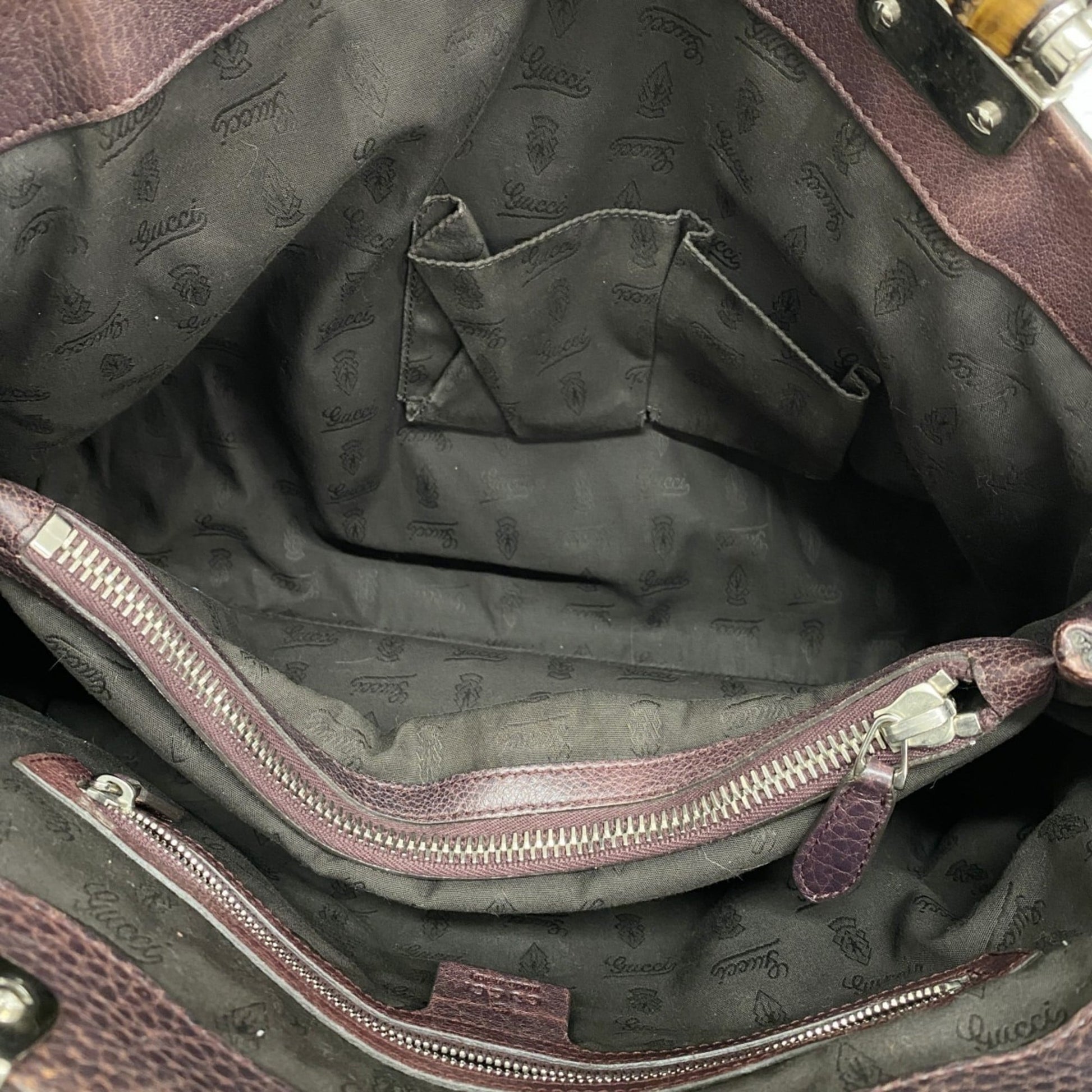 Gucci Brown Leather Tote Bag