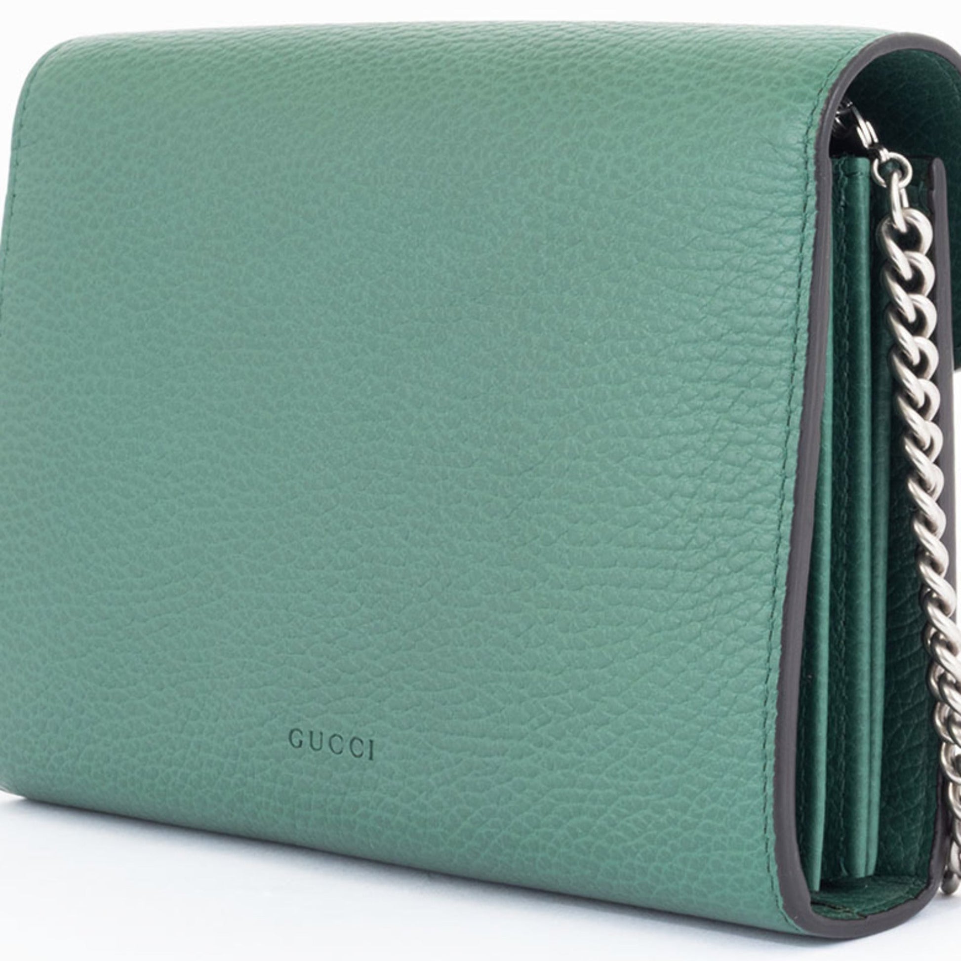 Gucci Green Leather Shoulder Bag