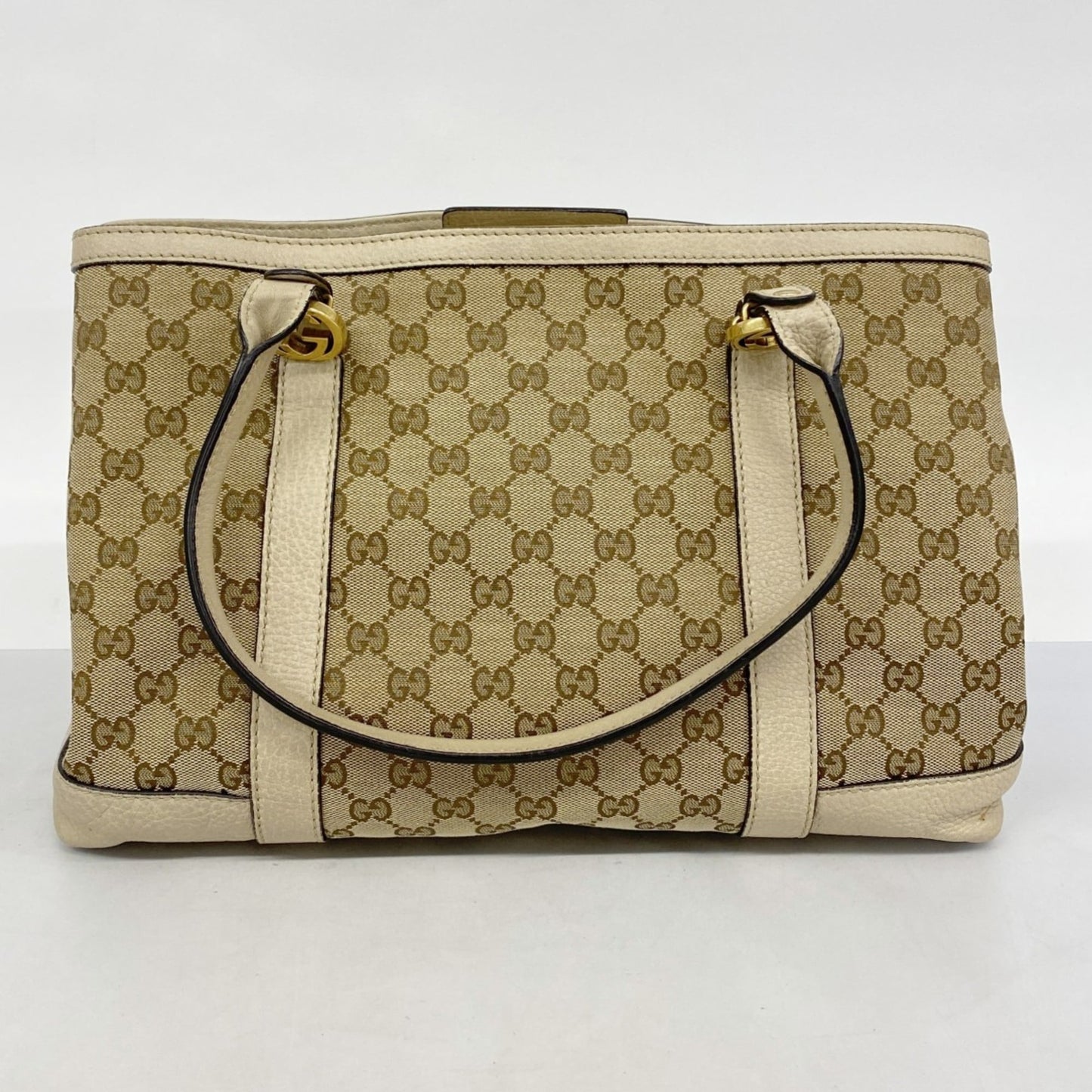 Gucci Beige Canvas Tote Bag