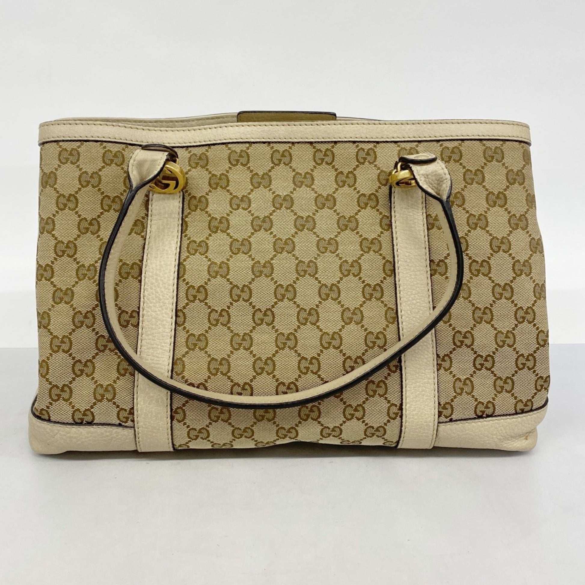 Gucci Beige Canvas Tote Bag