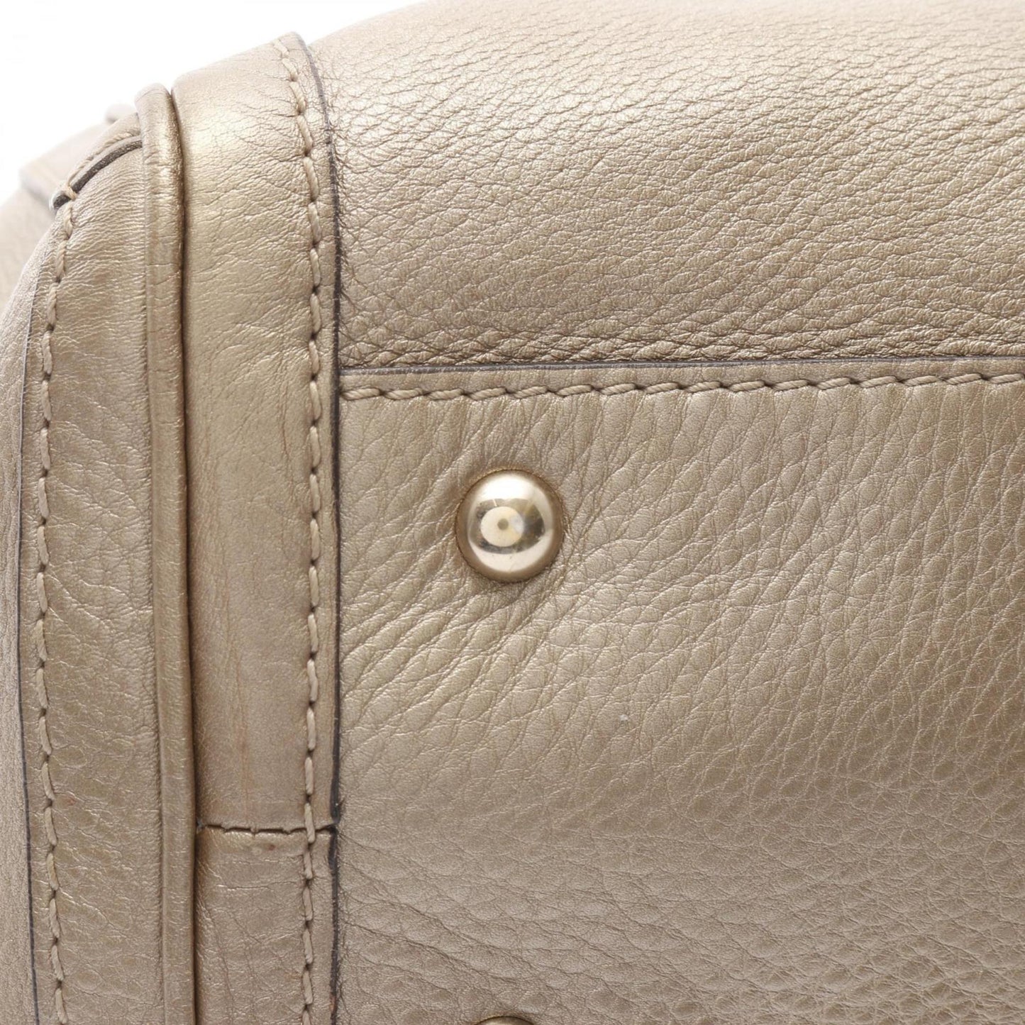 Gucci Gold Leather Tote Bag