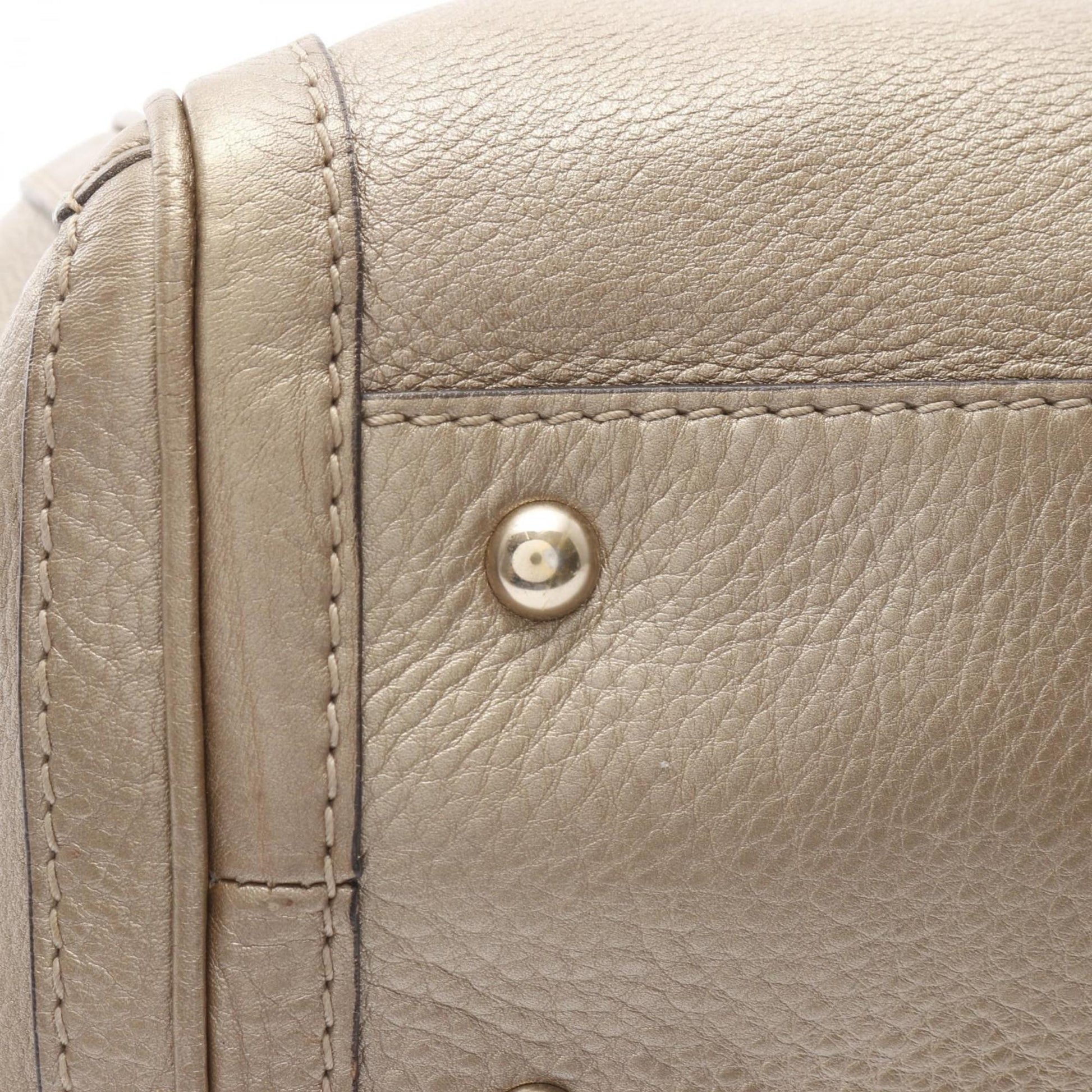 Gucci Gold Leather Tote Bag
