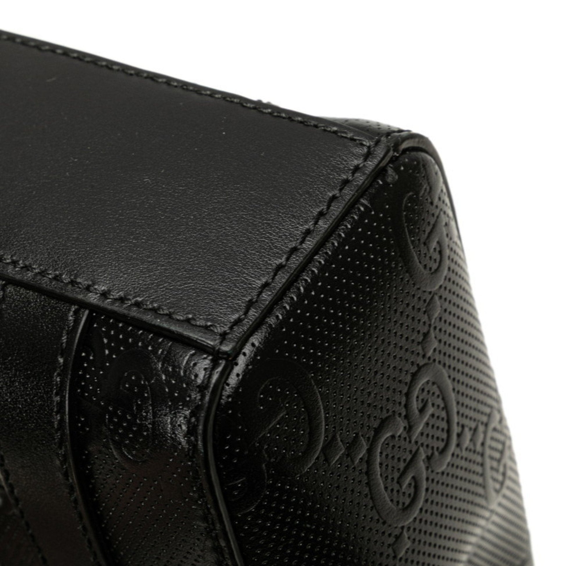 Gucci Black Leather Handbag Shoulder Bag