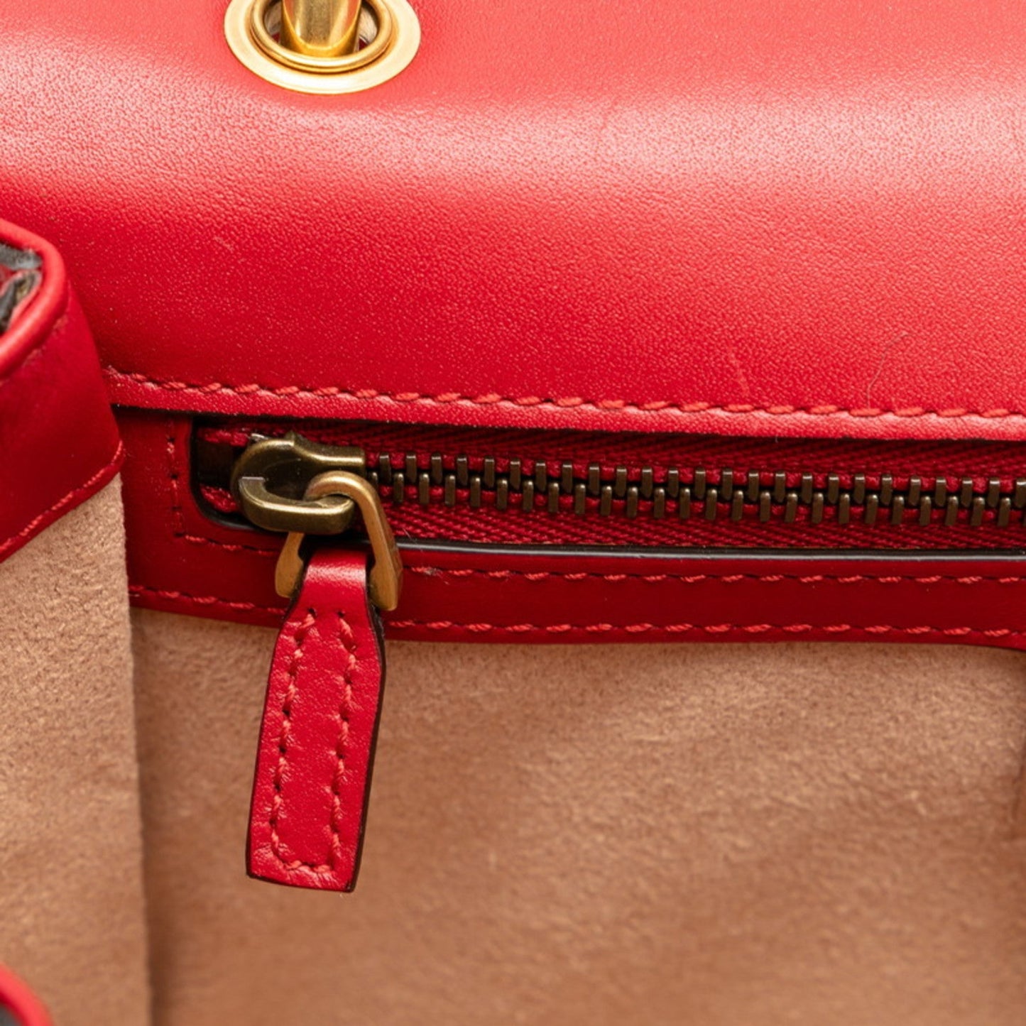 Gucci Navy Red Color White Leather Shoulder Bag