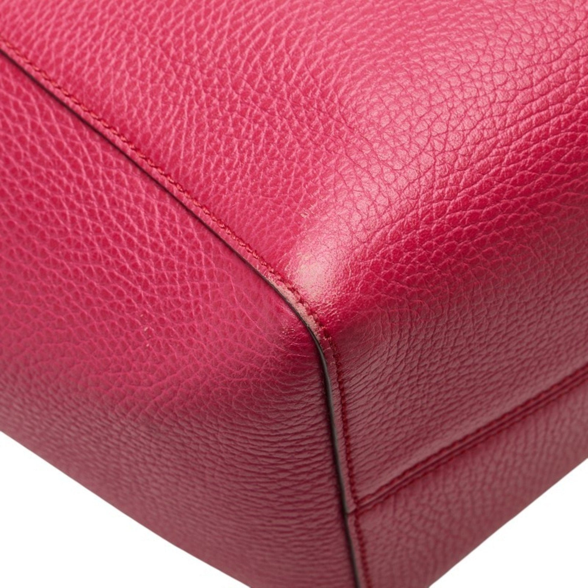 Gucci Pink Leather Tote Bag
