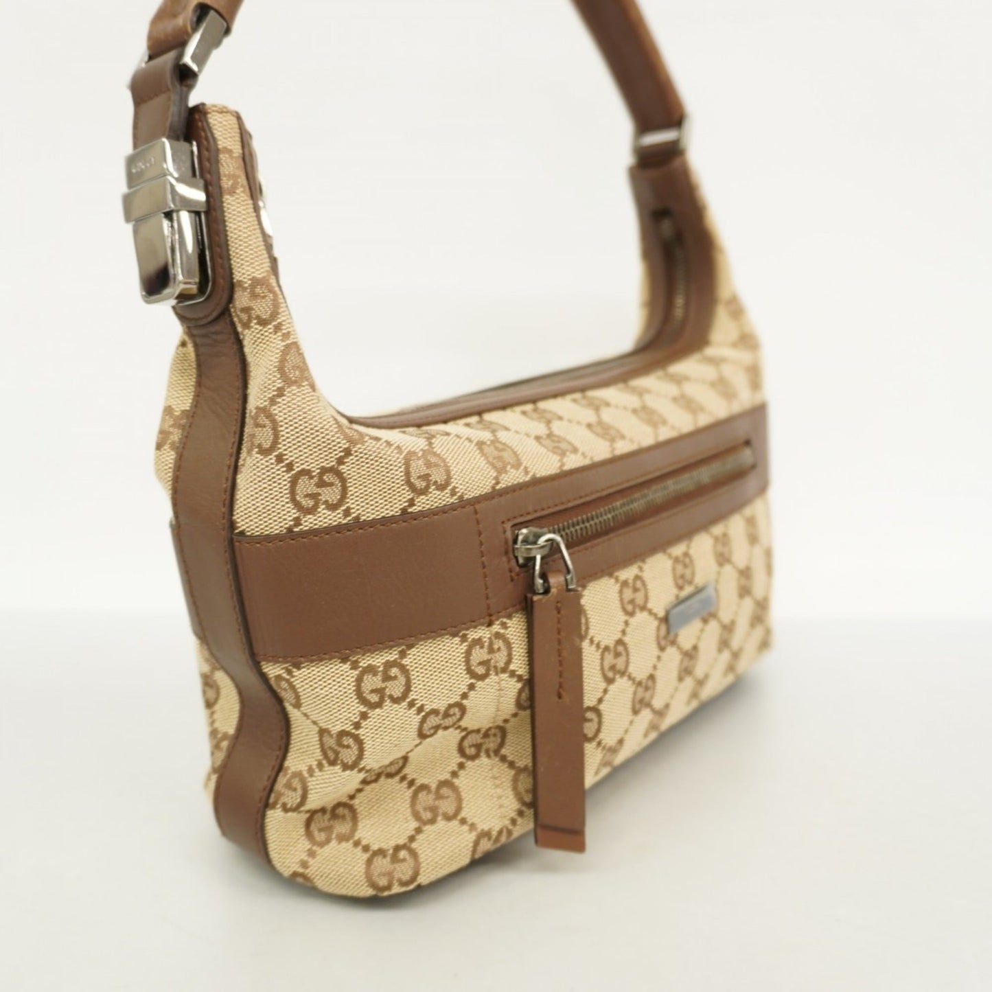 Gucci Brown Canvas Shoulder Bag
