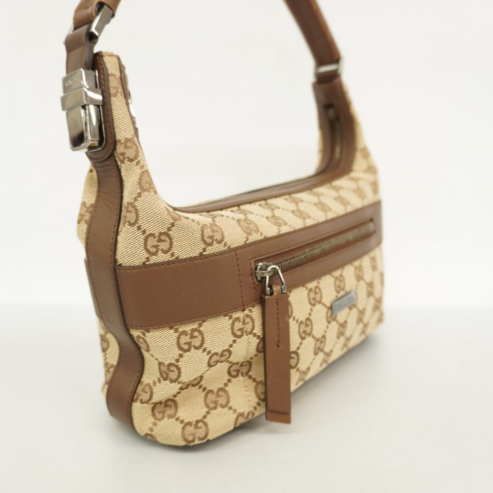 Gucci Brown Canvas Shoulder Bag
