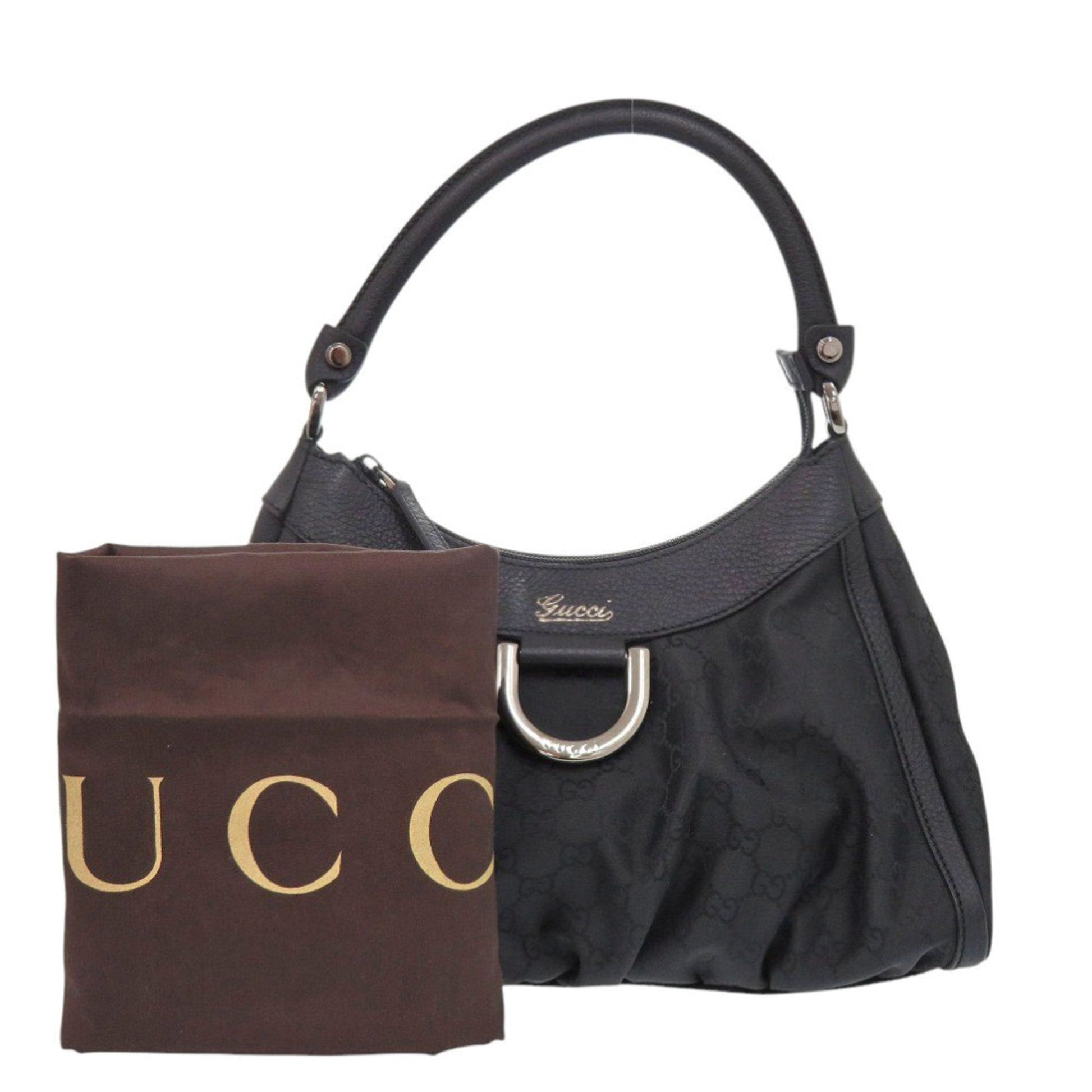 Gucci Black Nylon Handbag Shoulder Bag
