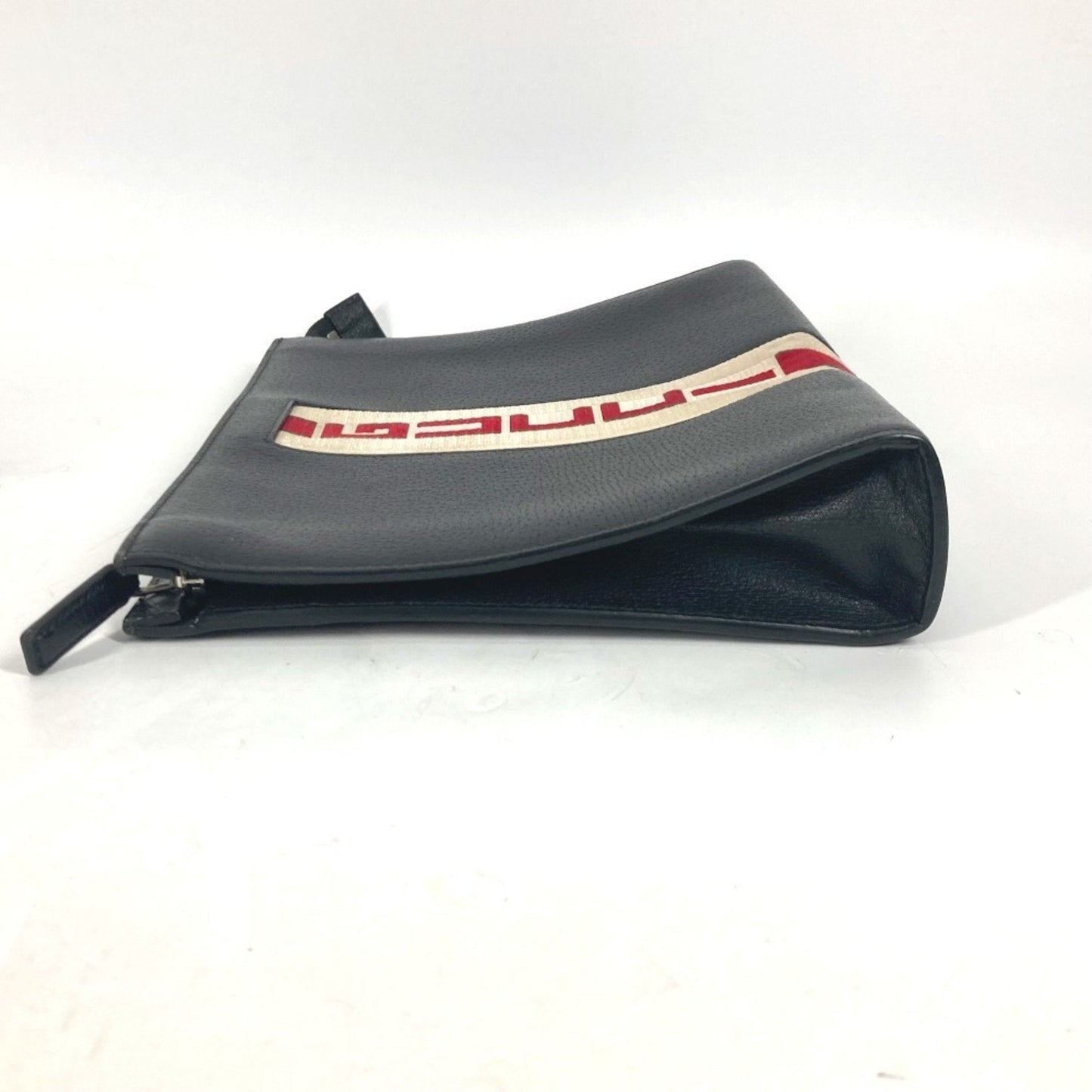 Gucci Black Leather Clutch Bag Pouch