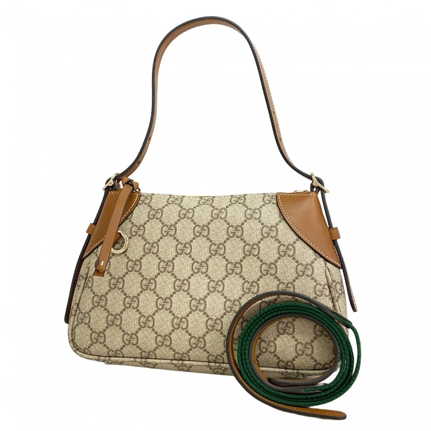 Gucci Beige Brown Pvc Handbag