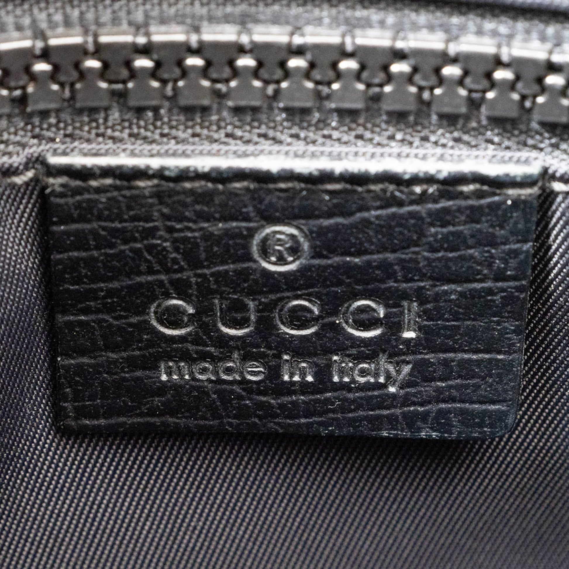 Gucci Gray Gg Supreme Leather Shoulder Bag