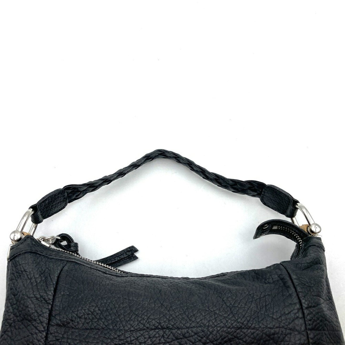 Gucci Black Bamboo Leather Handbag Shoulder Bag