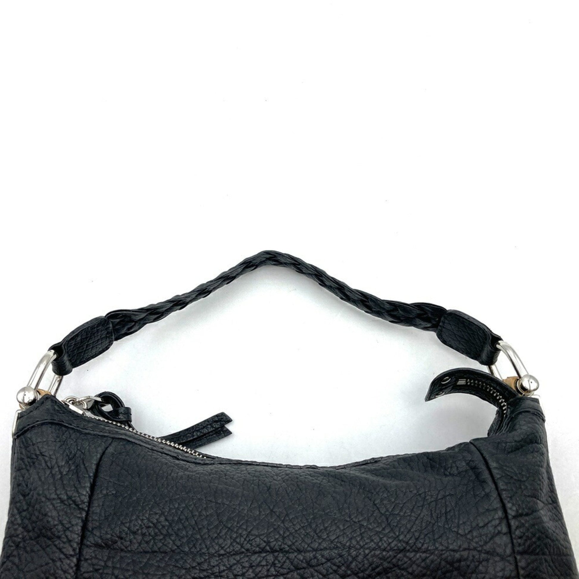 Gucci Black Bamboo Leather Handbag Shoulder Bag