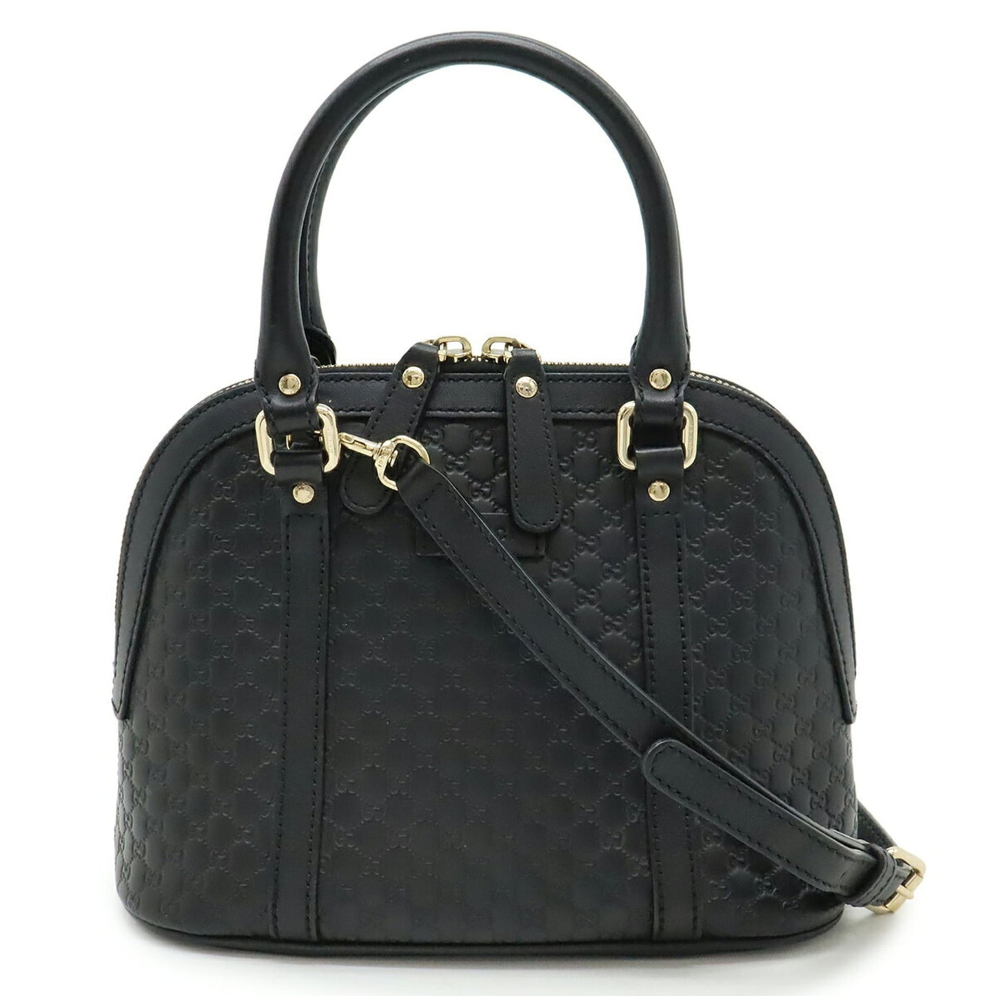 Gucci Black Leather Handbag Shoulder Bag