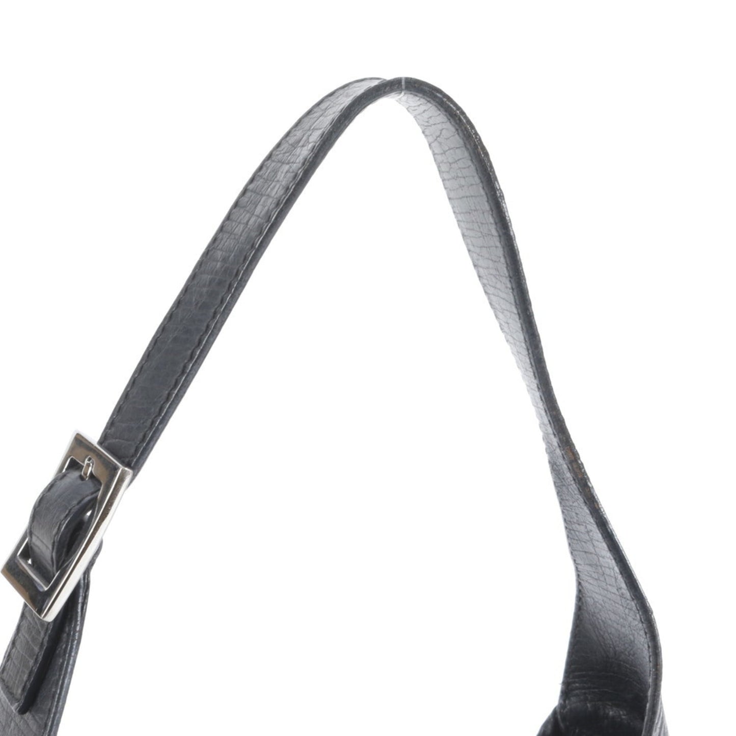Gucci Black Leather Canvas Shoulder Bag