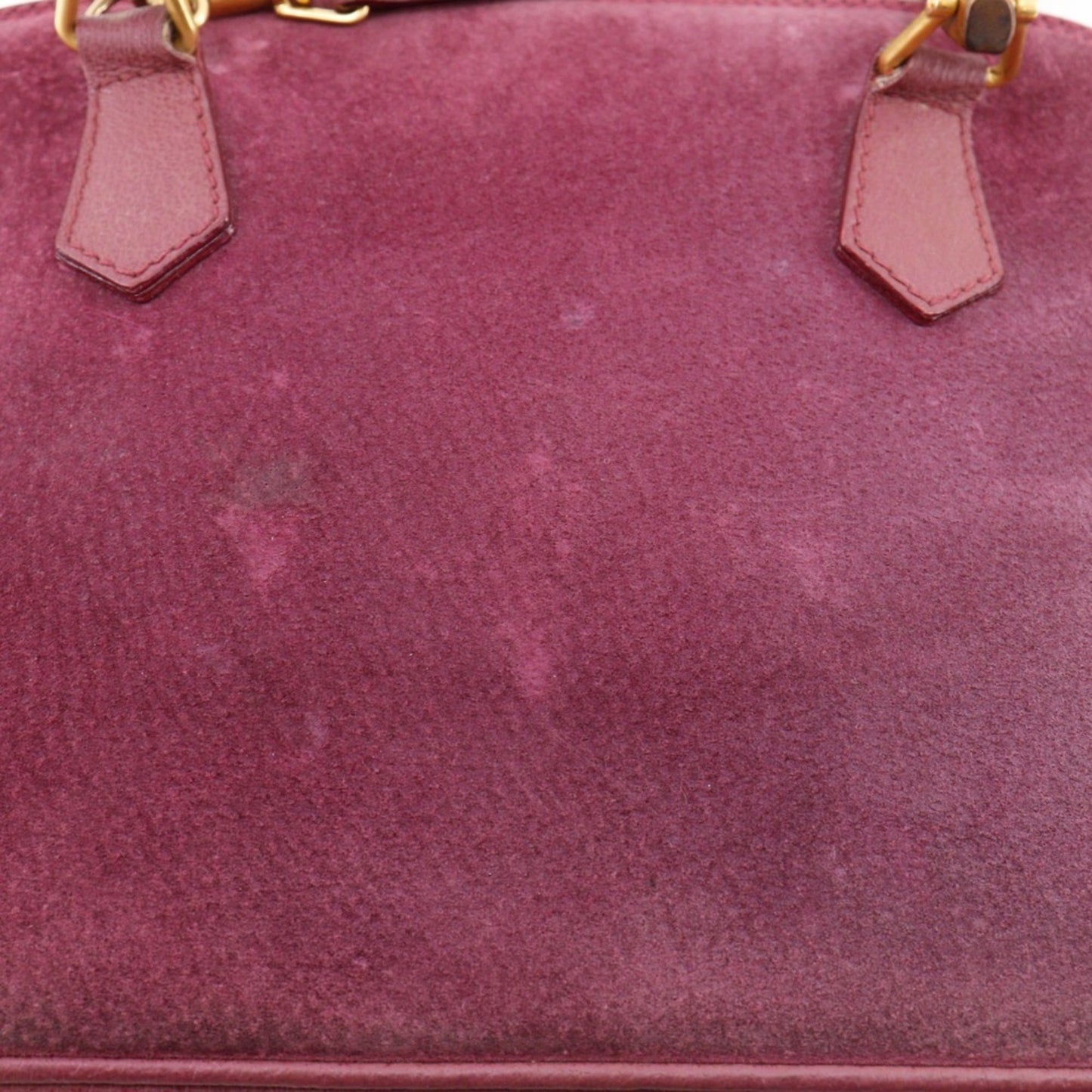 Gucci Purple Suede Handbag