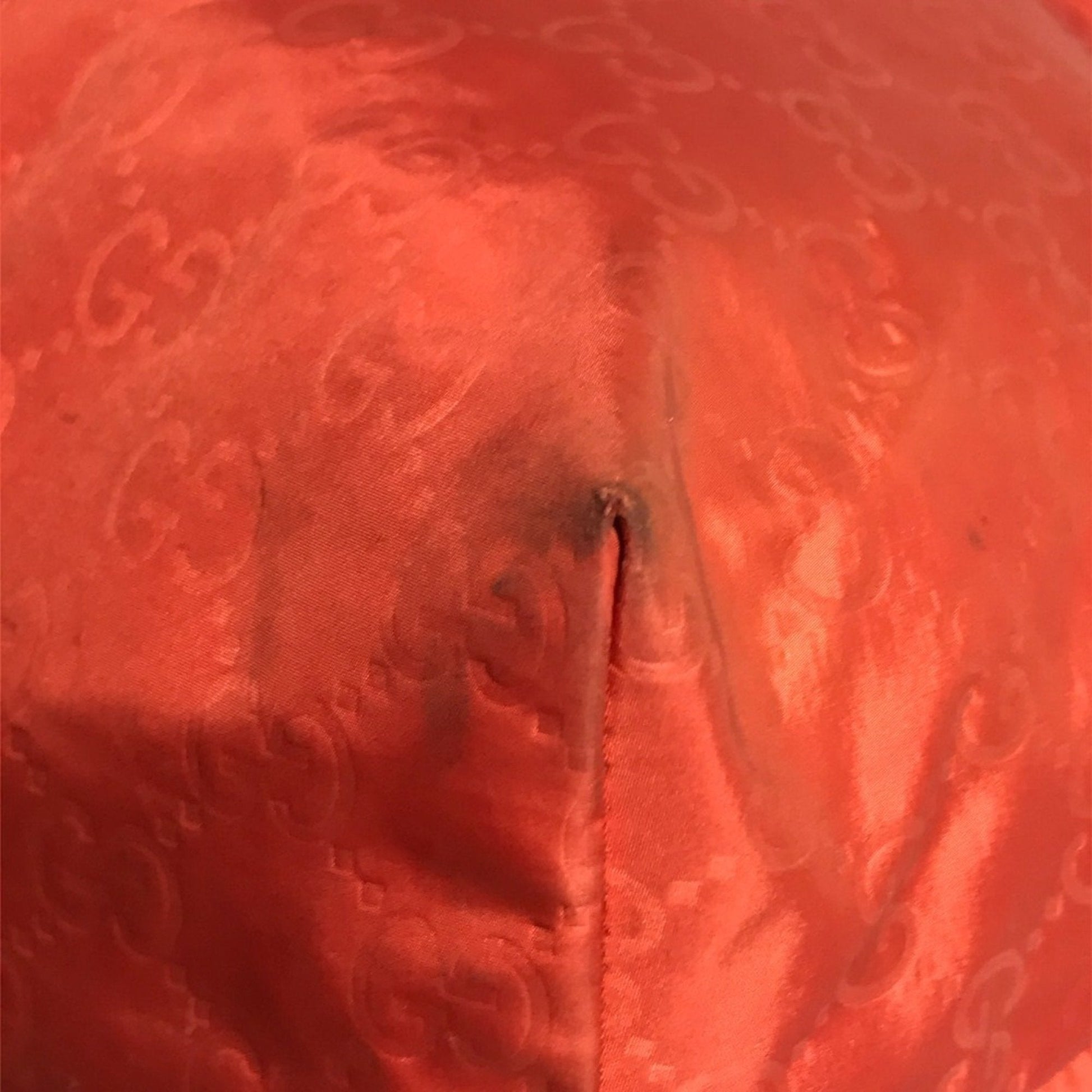 Gucci Orange Nylon Handbag Shoulder Bag Tote Bag