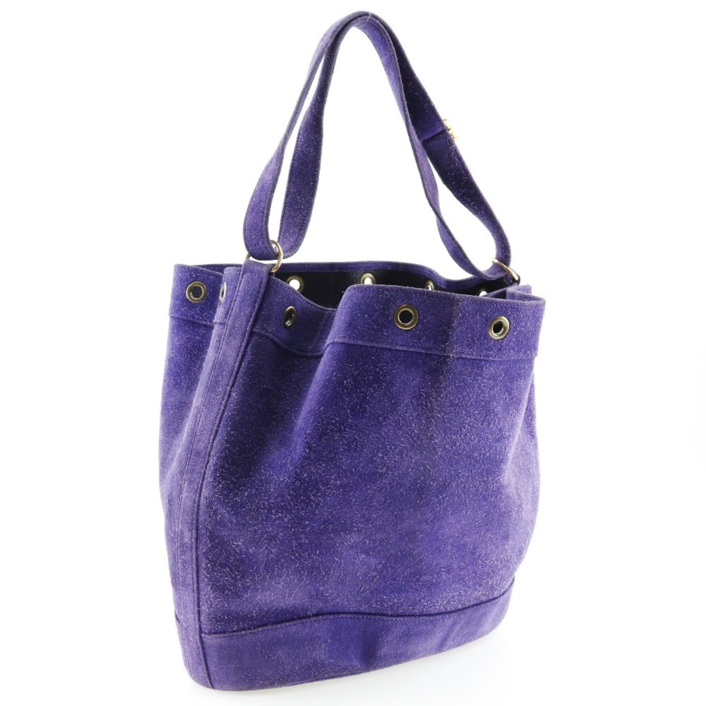 Hermes Shoulder Bag Suede Purple