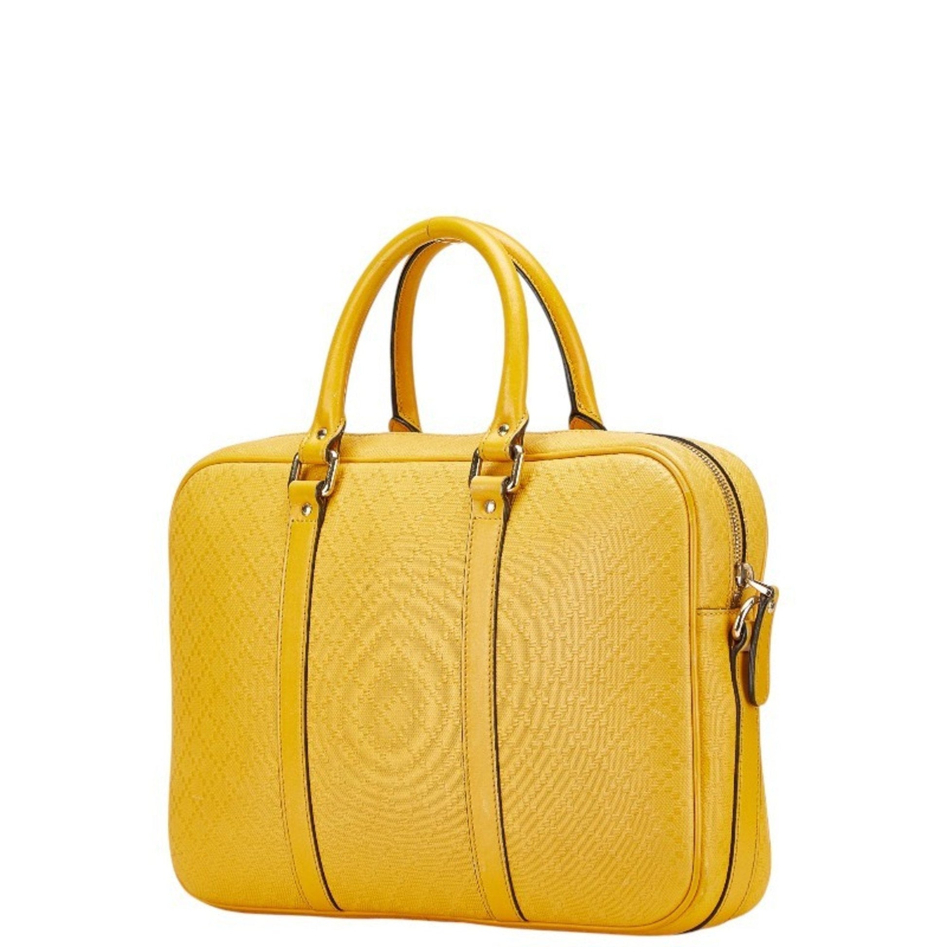 Gucci Diamante Yellow Leather Shoulder Bag