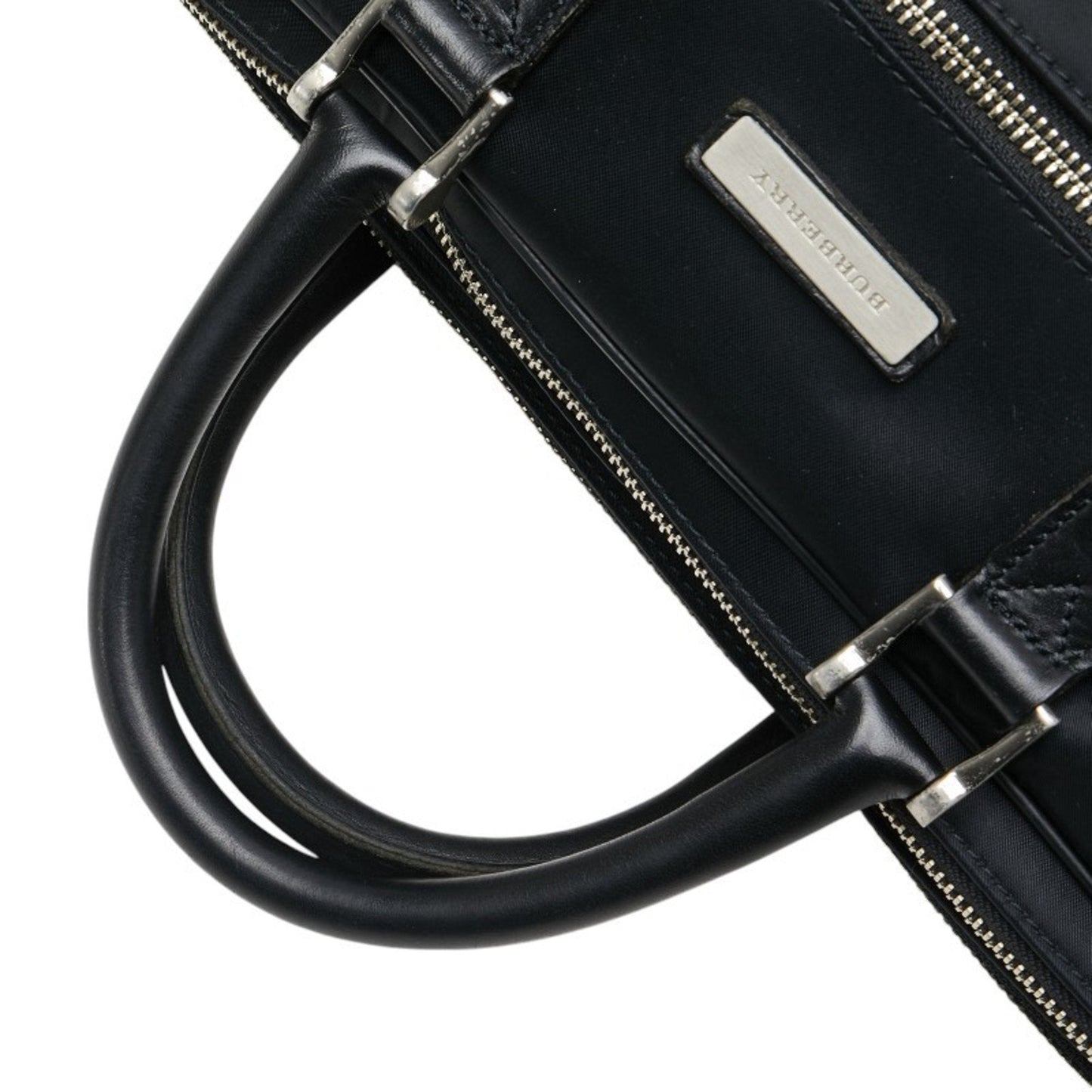 Burberry Shoulder Bag Leather Nylon Black Shoulder Bag 4