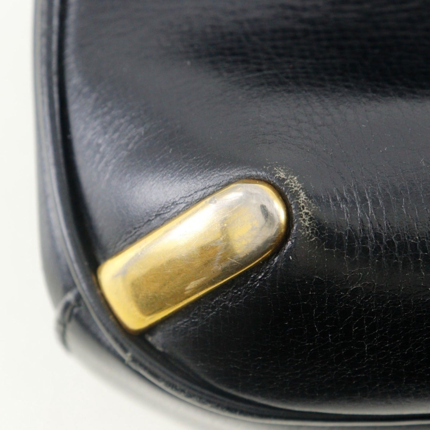Gucci Sherry Line Black Leather Shoulder Bag