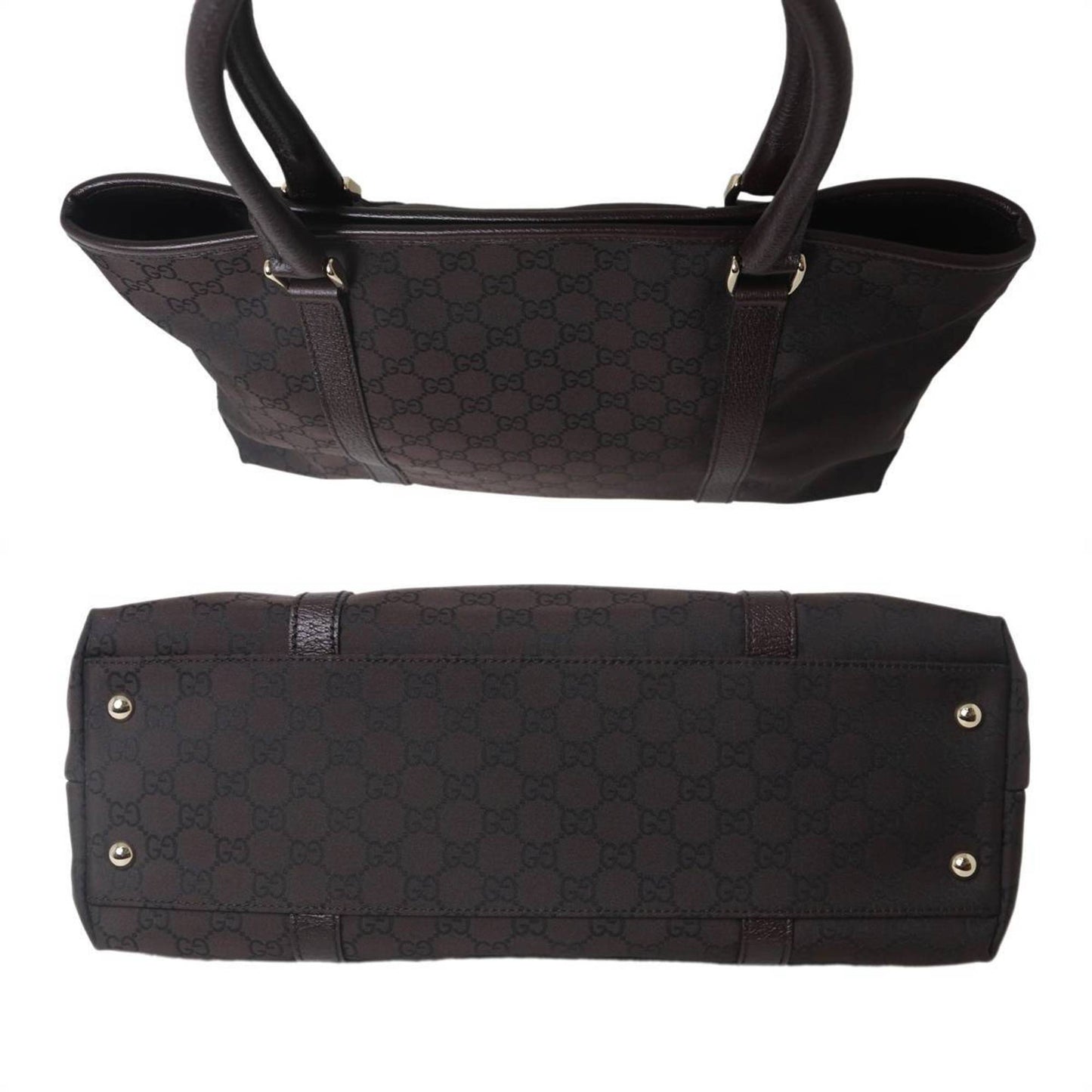 Gucci Brown Gg Canvas Tote Bag