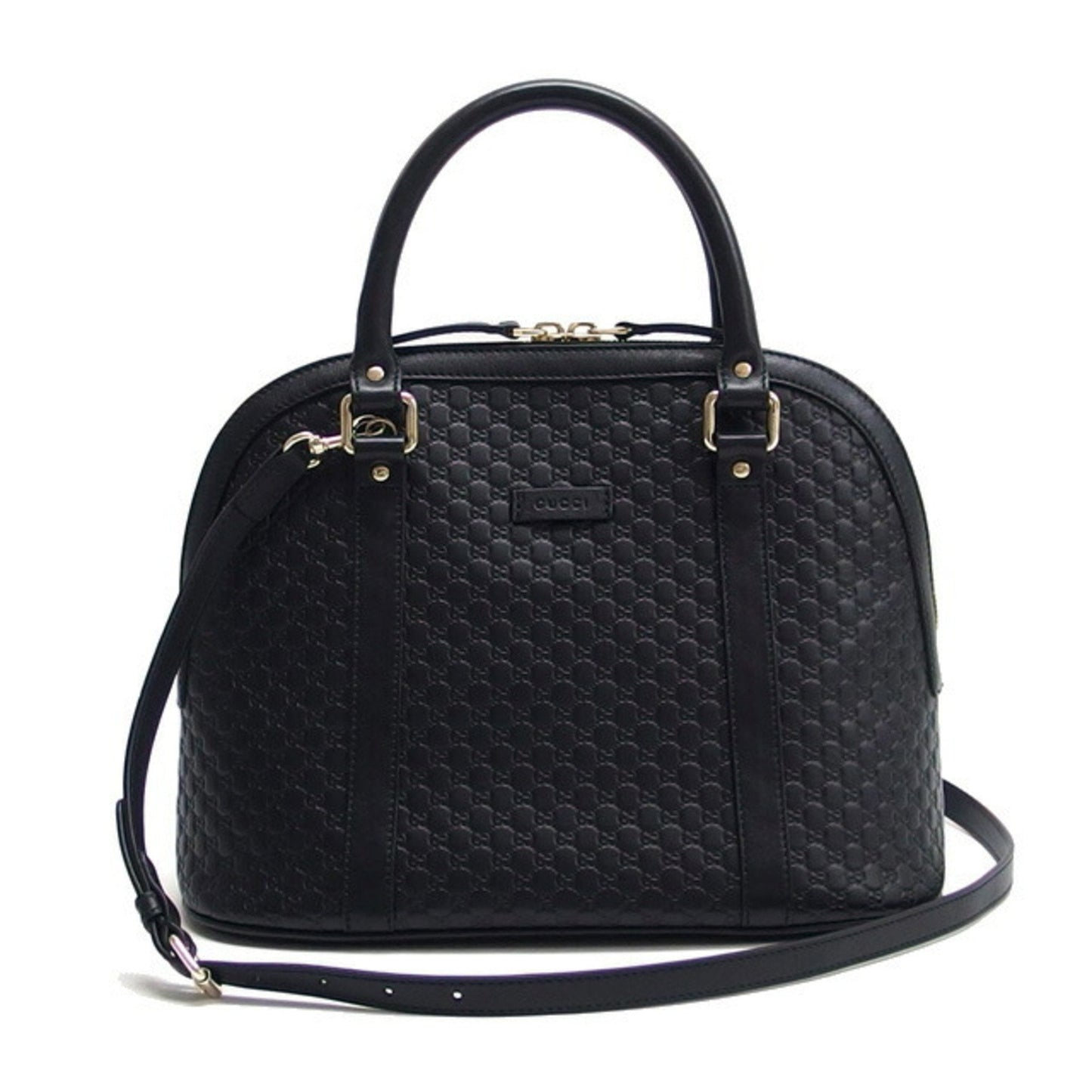 Gucci Microguccissima Black Leather Handbag Shoulder Bag