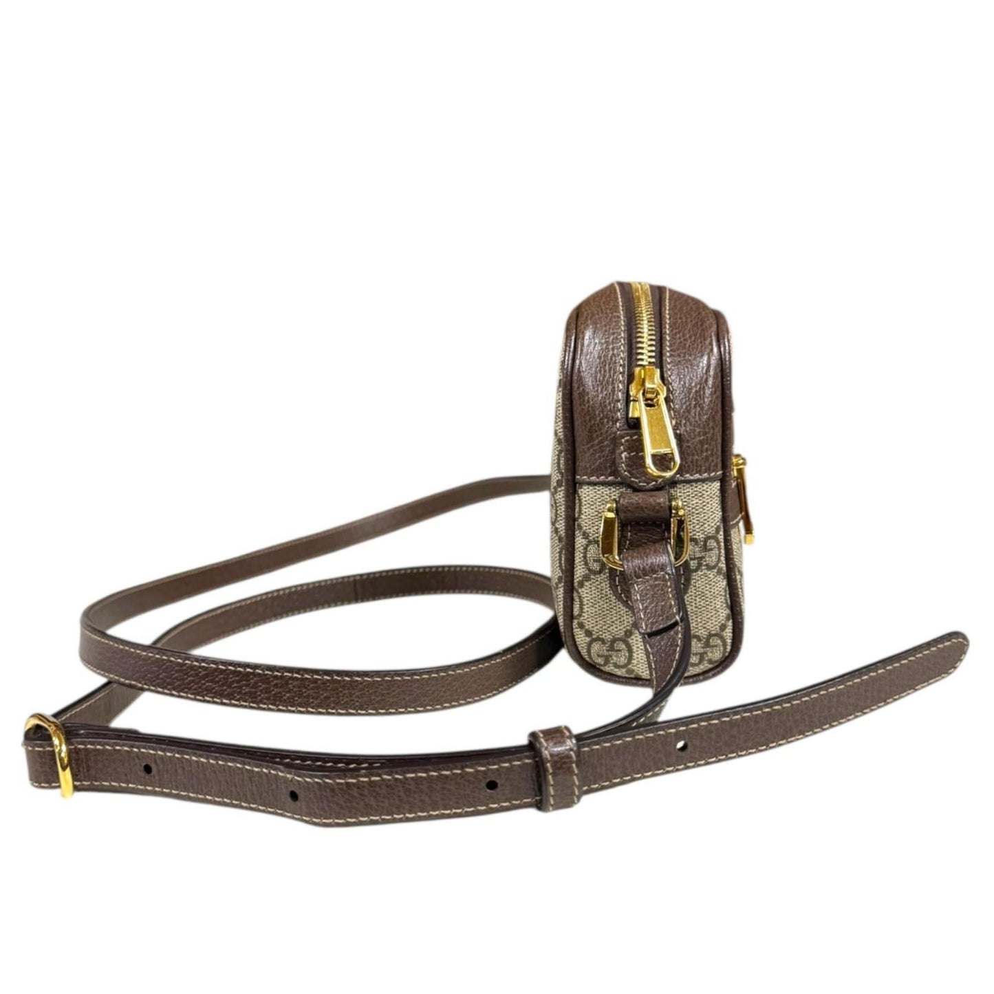 Gucci Brown Gg Supreme Canvas Shoulder Bag