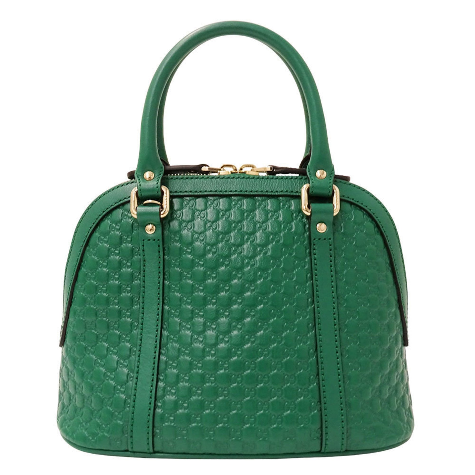 Gucci Green Leather Handbag Shoulder Bag