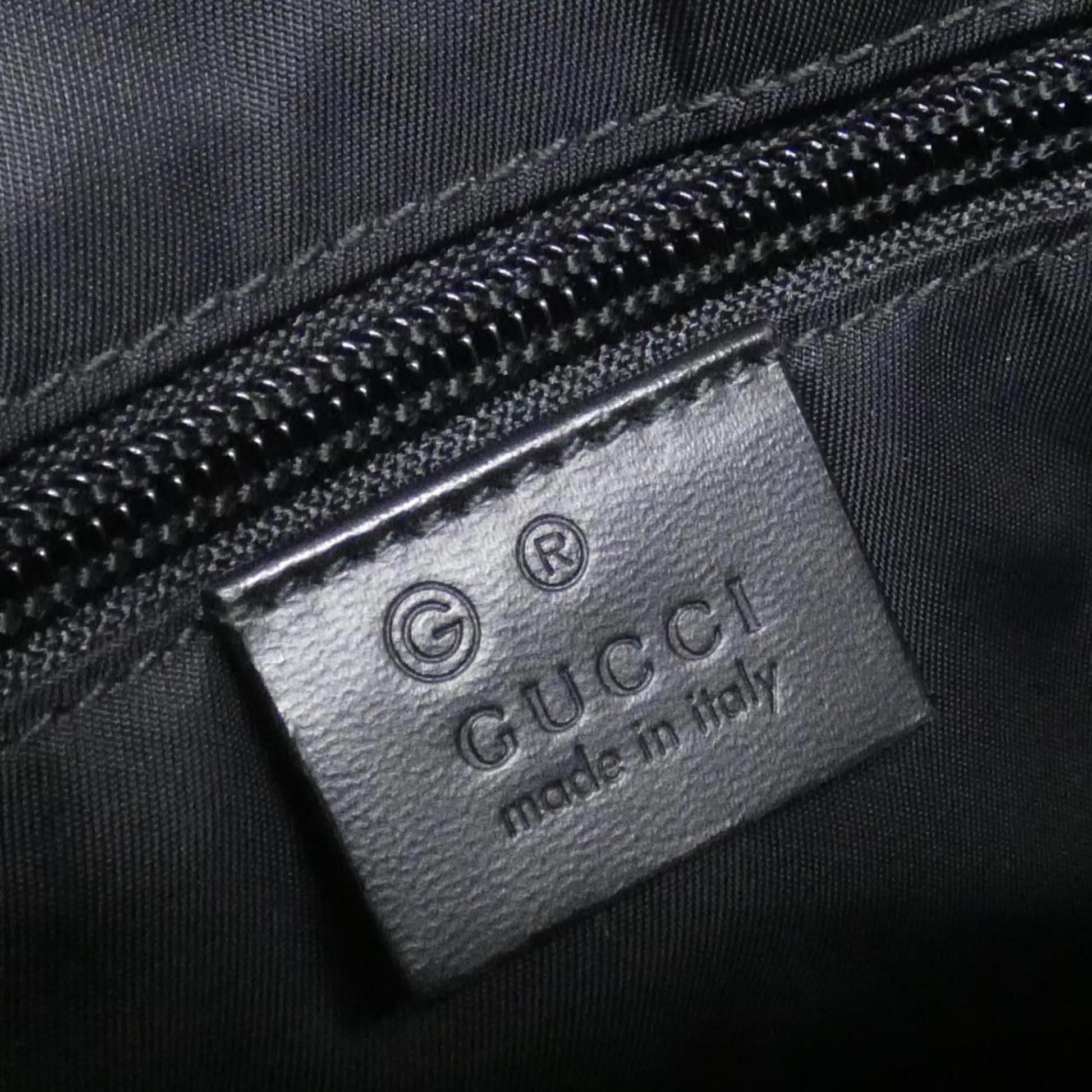 Gucci Black Canvas Shoulder Bag