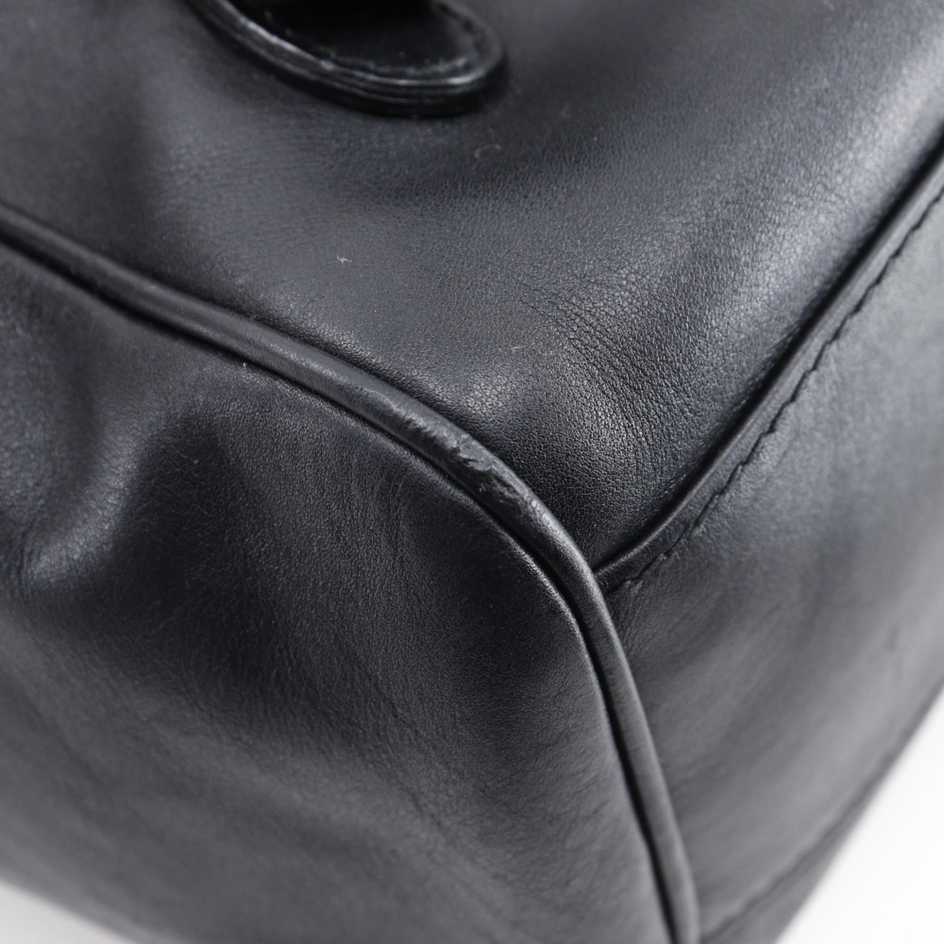 Gucci Black Leather Backpack