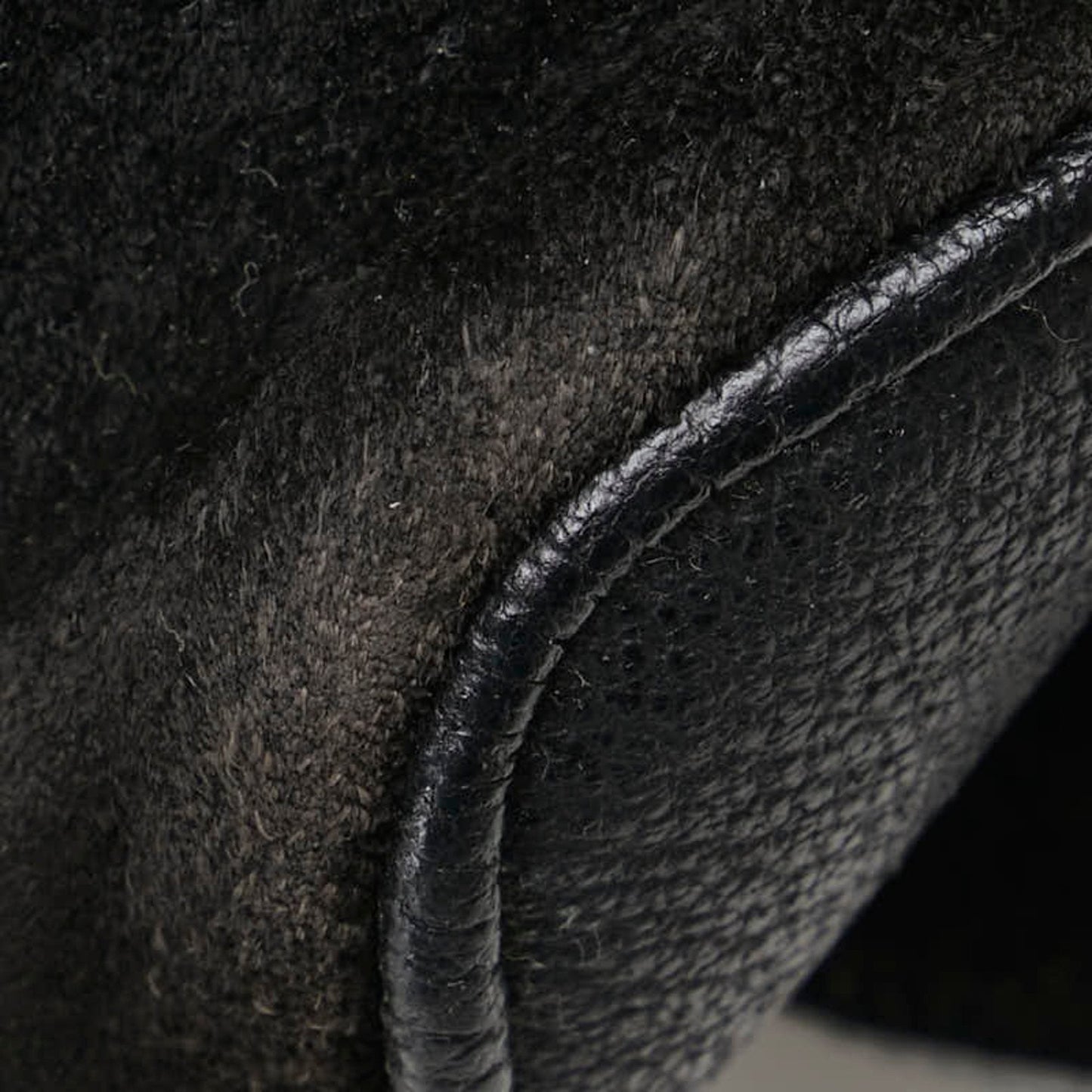 Gucci Black Leather Suede Backpack
