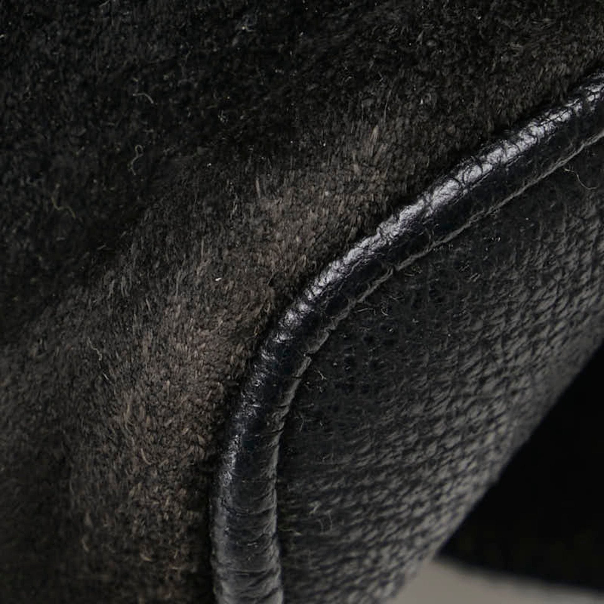 Gucci Black Leather Suede Backpack