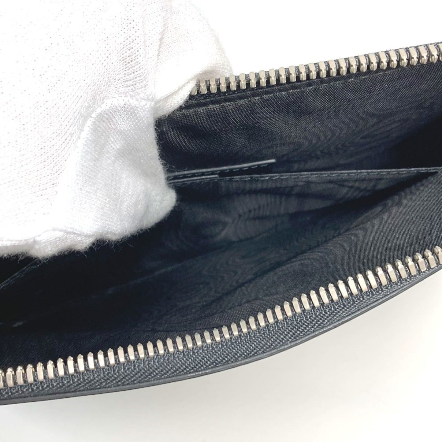 Gucci Black Leather Clutch Bag Pouch
