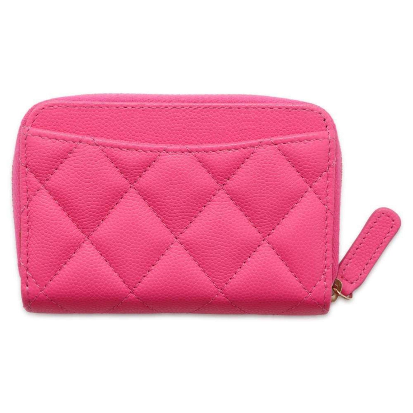 Chanel Wallet/Coin Case Classic Zip Coin Purse Matelasse Coco Mark Caviar Skin AP0216