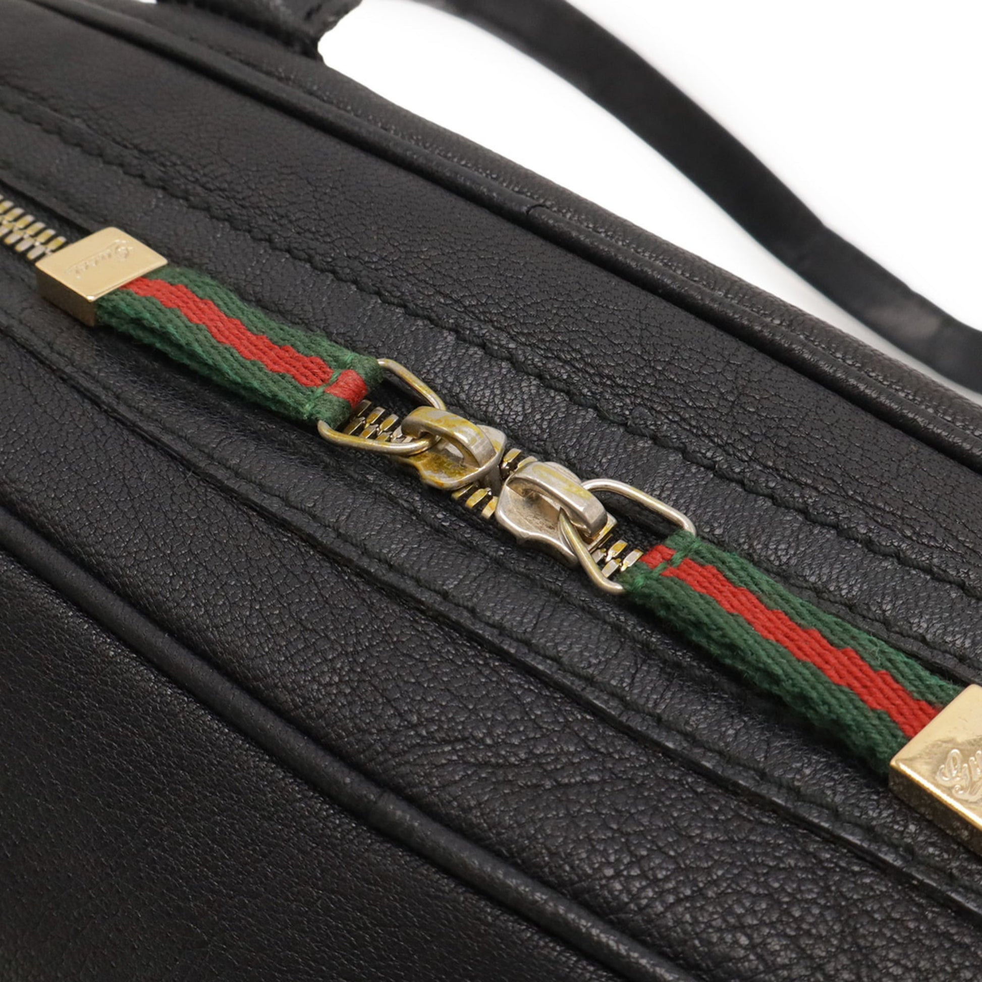 Gucci Black Leather Shoulder Bag