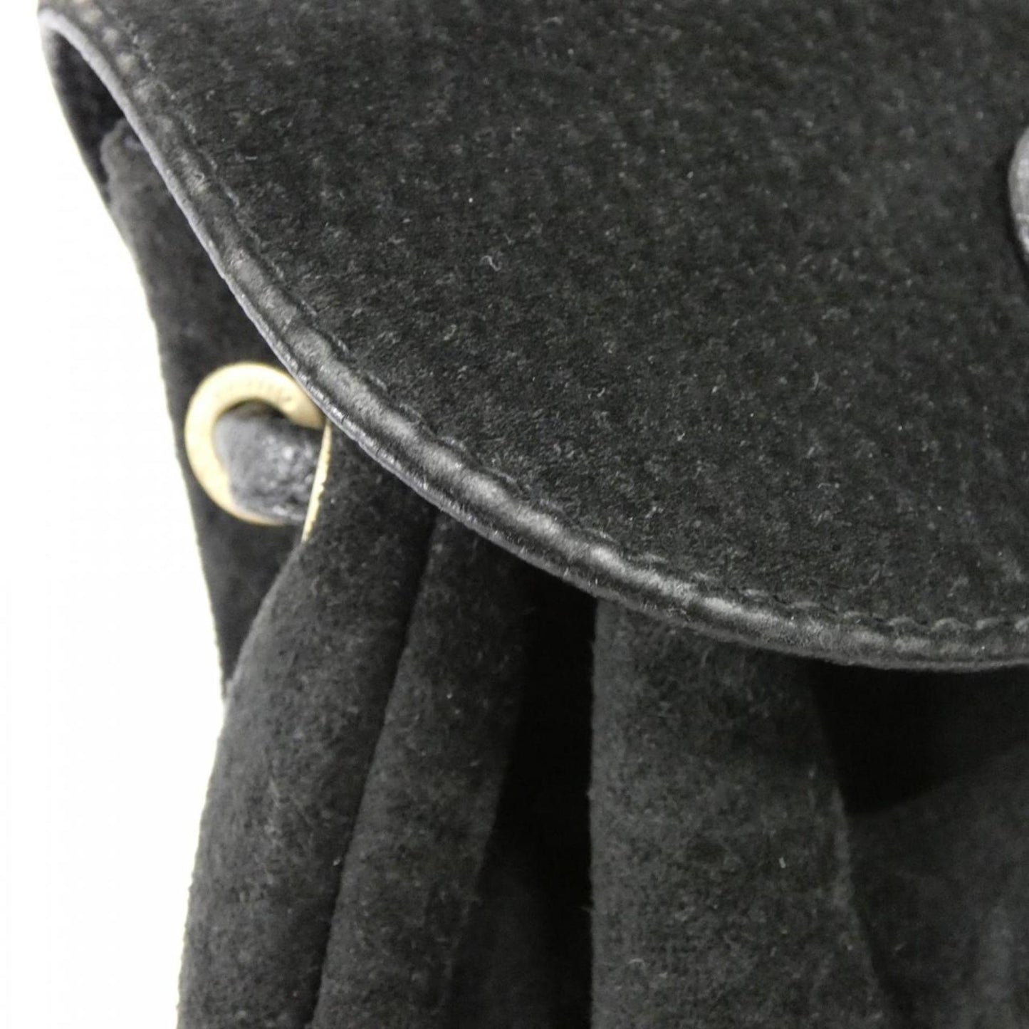 Gucci Black Suede Leather Backpack